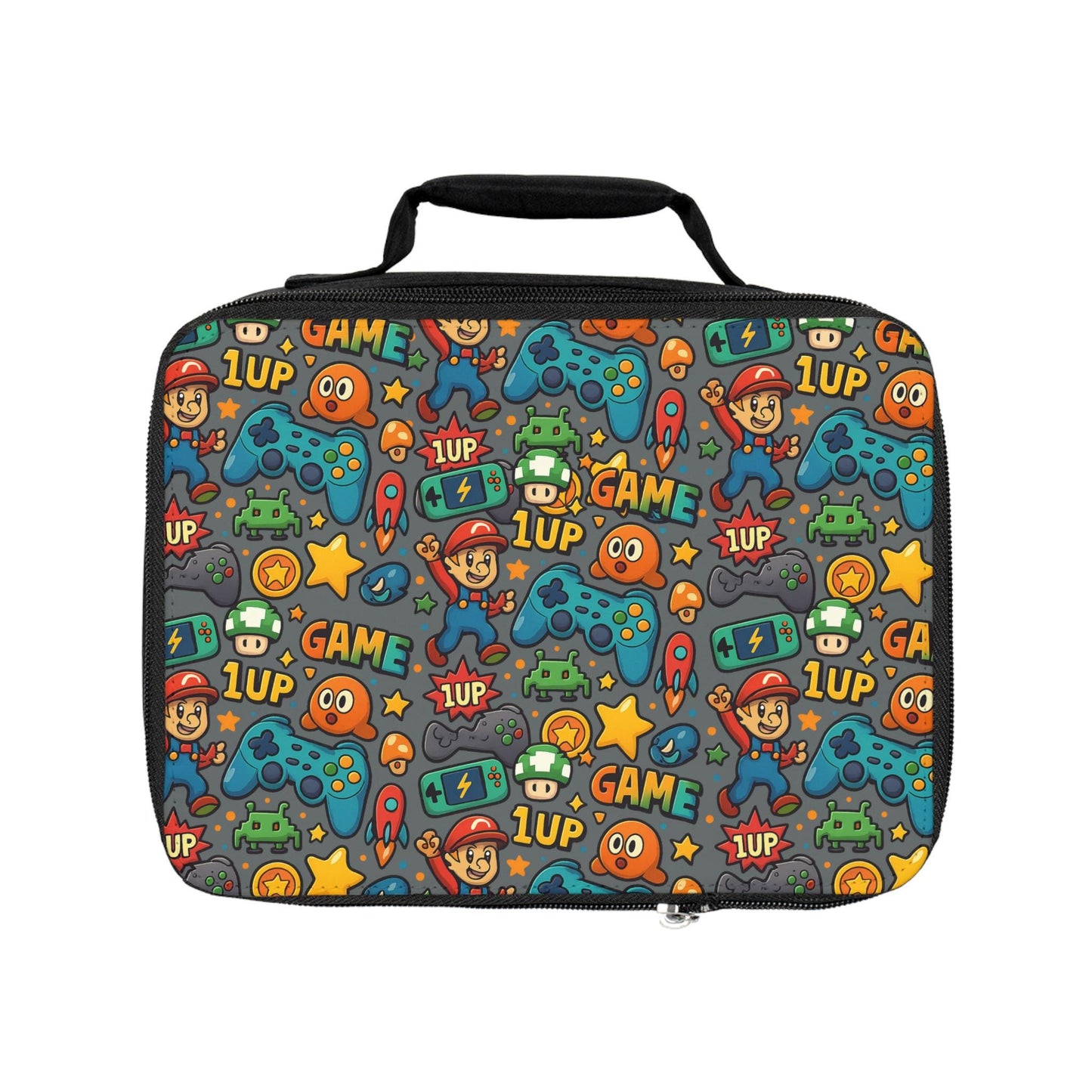 Video Game Lunch Bag - Perfect for Back to School, Picnics, and Playdates, Gamer Enthusiast Lunch Bag, School Lunch Bag for Girls & Boys