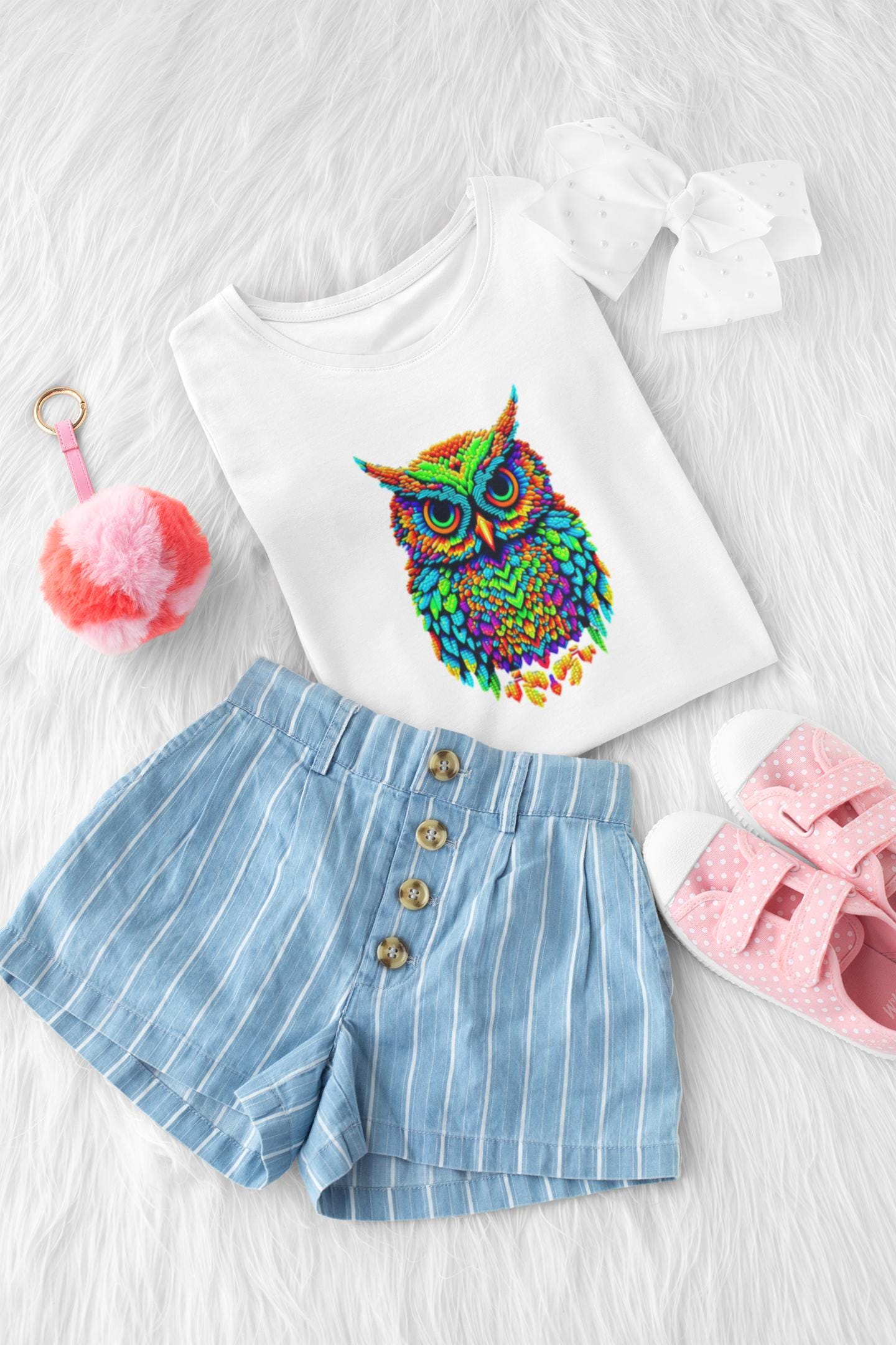 Owl Kids Tee, Fun Graphic T-Shirt for Boys and Girls, Vibrant Owl Shirt, Creative Gift for Boys & Girls, Animal Lover Shirt, Owl T-Shirt