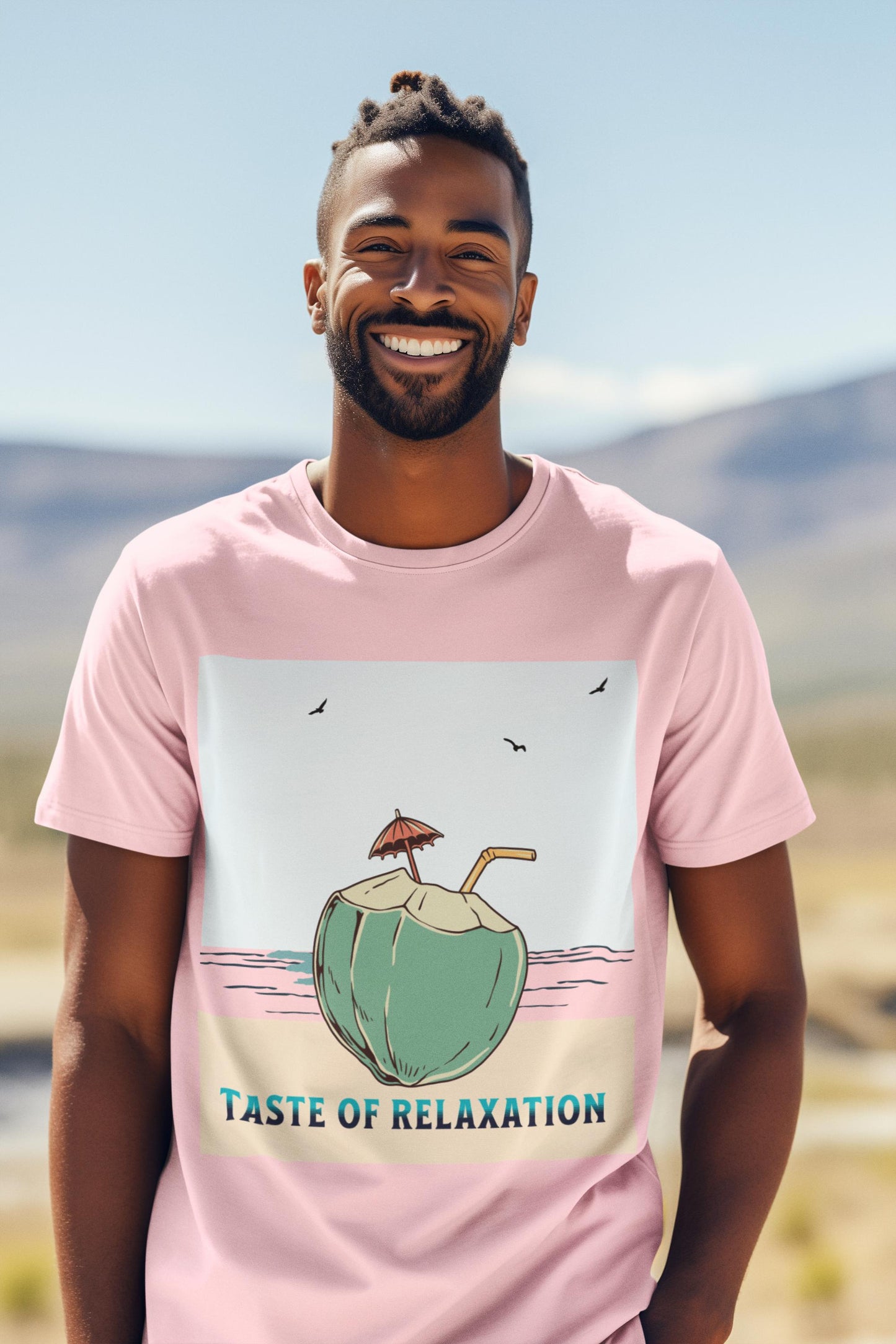 Taste of Relaxation Beach Tee, Summer Shirt, Vacation Apparel, Gift for Him/Her, Relaxing Casual Wear