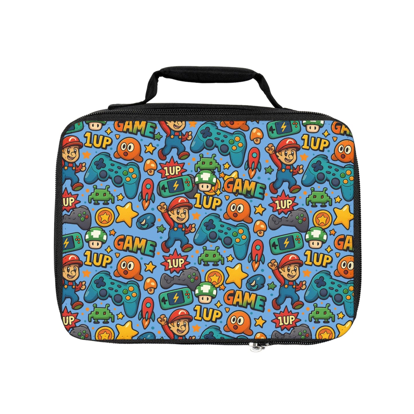Video Game Lunch Bag - Perfect for Back to School, Picnics, and Playdates, Gamer Enthusiast Lunch Bag, School Lunch Bag for Girls & Boys