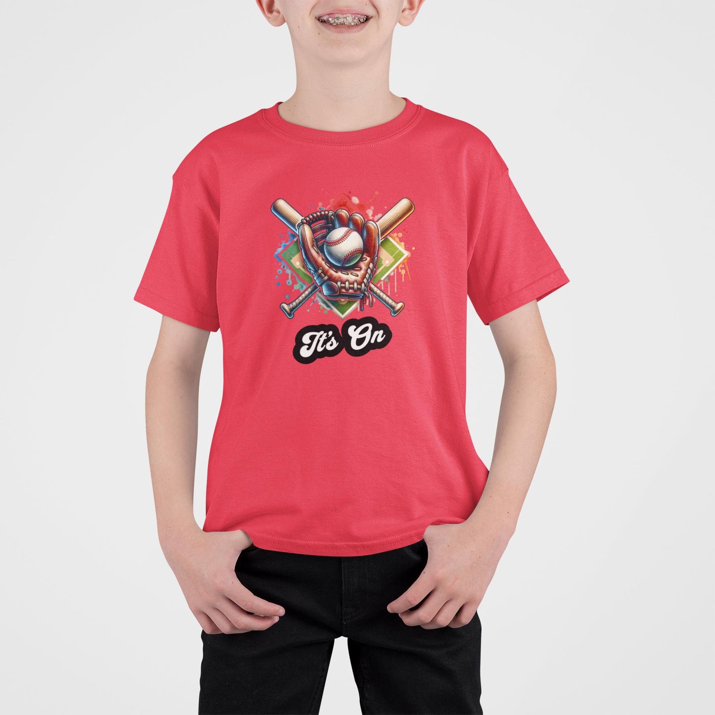 Baseball Vibes Kids Tee, Youth Sports Shirt, Fun Playtime Top, Perfect Gift for Little Athletes, Birthday Party Wear, Back to School Apparel
