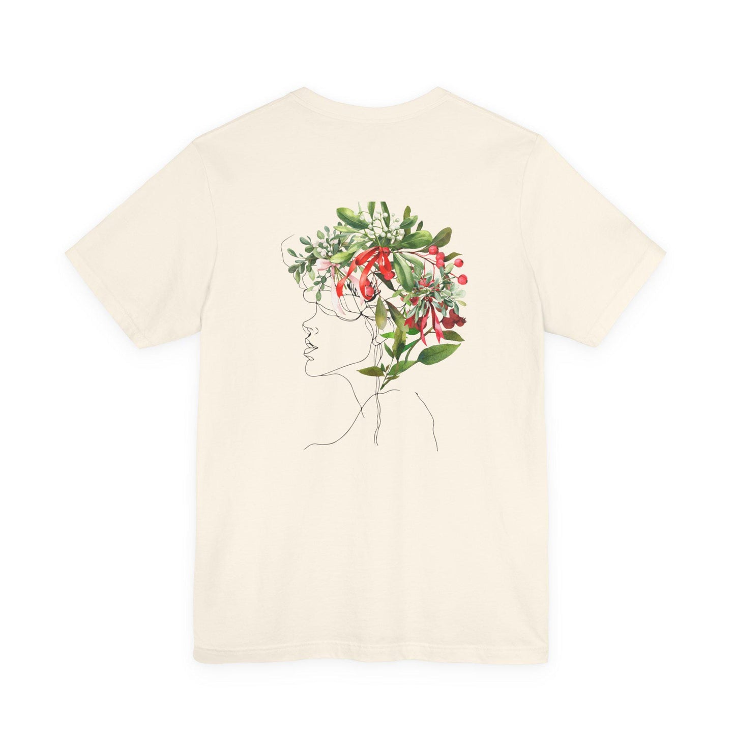 Floral Silhouette T-Shirt - Casual Spring Summer Fall Wear, Gift for Nature Lovers, Art Tee, Unisex Graphic Tee, Spring Fashion