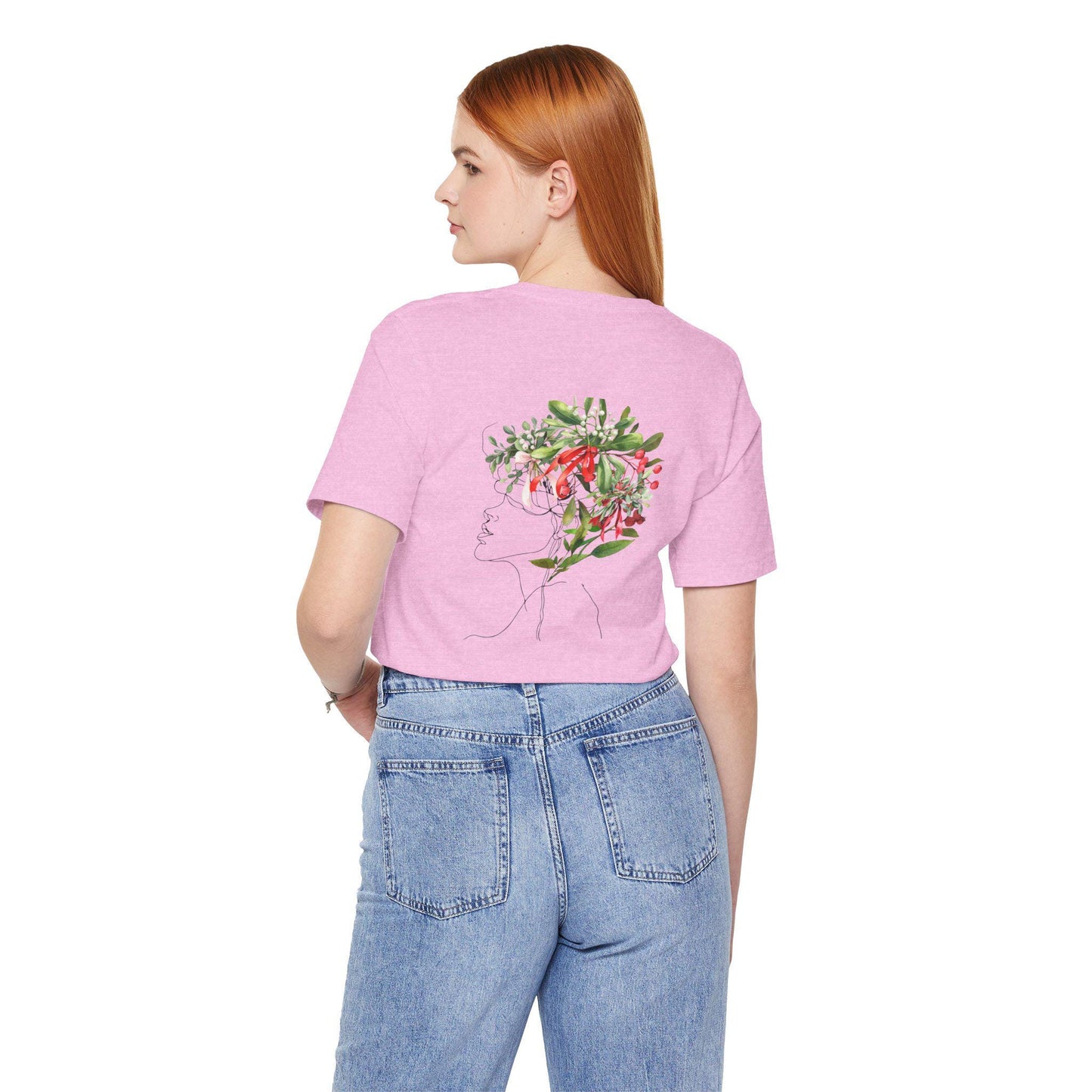 Floral Silhouette T-Shirt - Casual Spring Summer Fall Wear, Gift for Nature Lovers, Art Tee, Unisex Graphic Tee, Spring Fashion