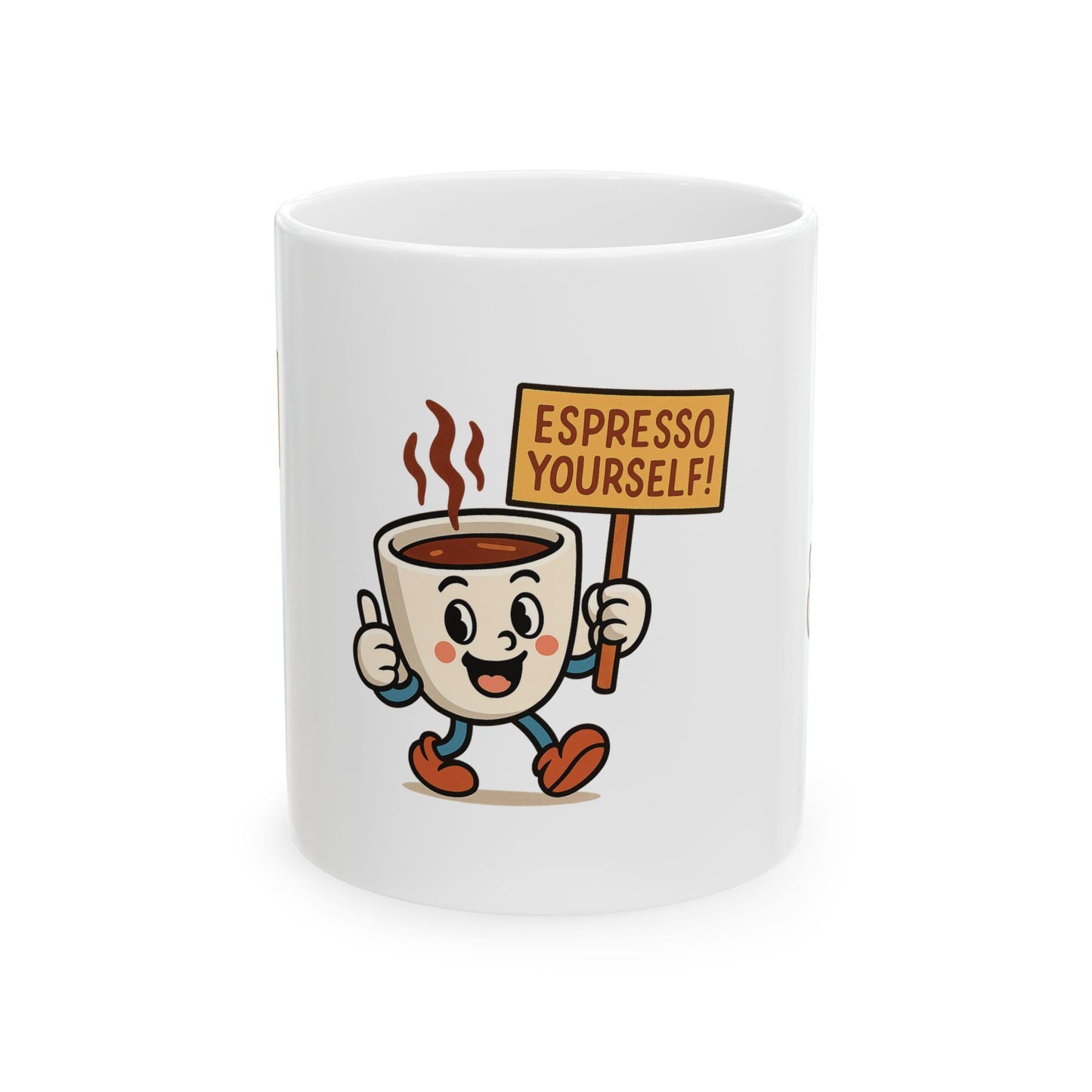 Espresso Yourself Coffee Mug, Cute Drinkware Gift for Coffee Lovers, Espresso Mug, Ideal Back 2 School Gift for Teachers and Parents