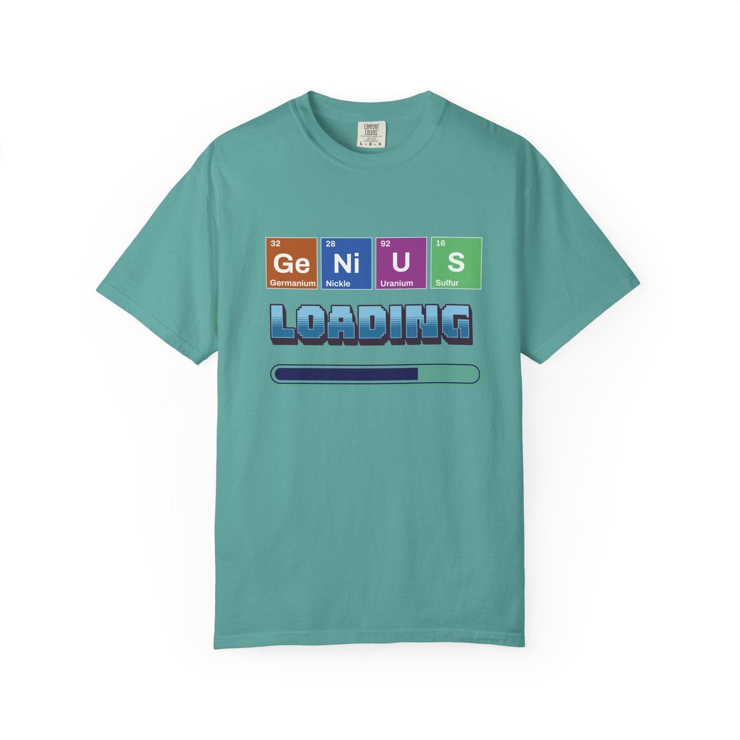 Genius Loading T-Shirt, Funny Science Shirt, Graphic Tee Gift for Students, Comfort Colors Casual Wear, Fun Back to School Nerdy Tee, Unisex