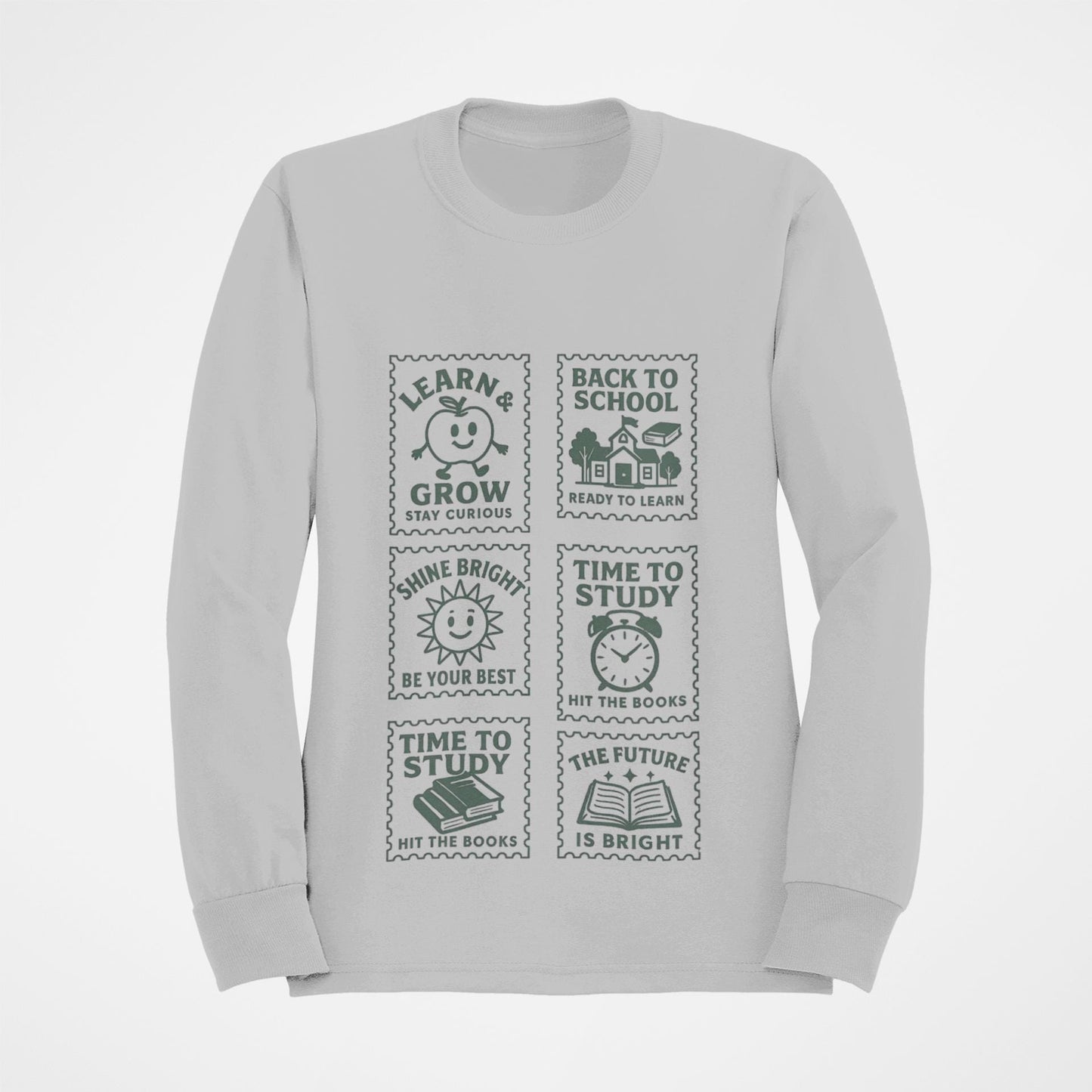 Youth Motivational Crewneck Sweatshirt, Back to School Gift, Study Motivation Apparel, Positive Quotes Sweatshirt, Comfortable Kids