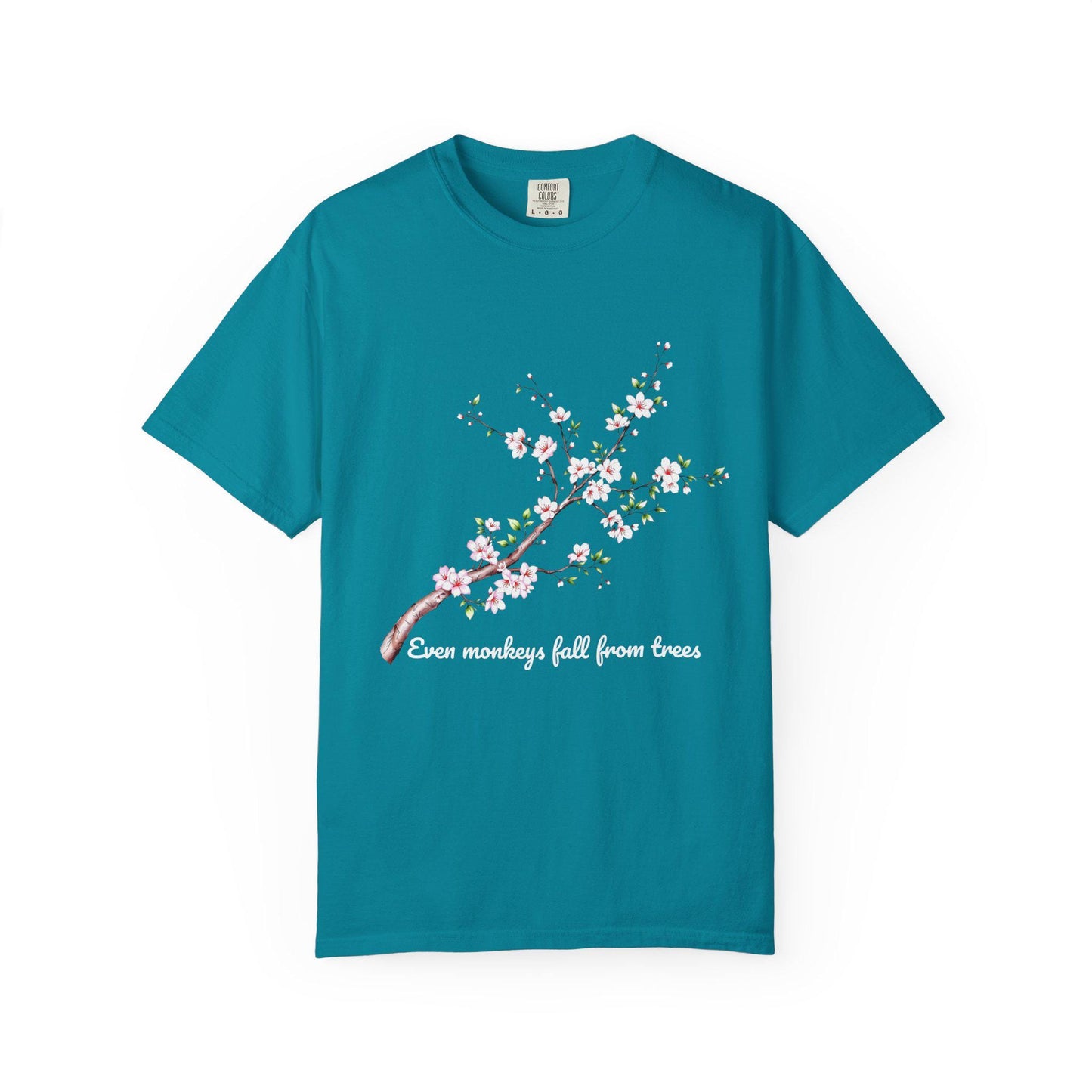 Cherry Blossoms Floral T-Shirt, Inspirational Quote Shirt, Gift for Nature Lovers, Casual Spring Tee, Motivational Apparel, Comfort Colors