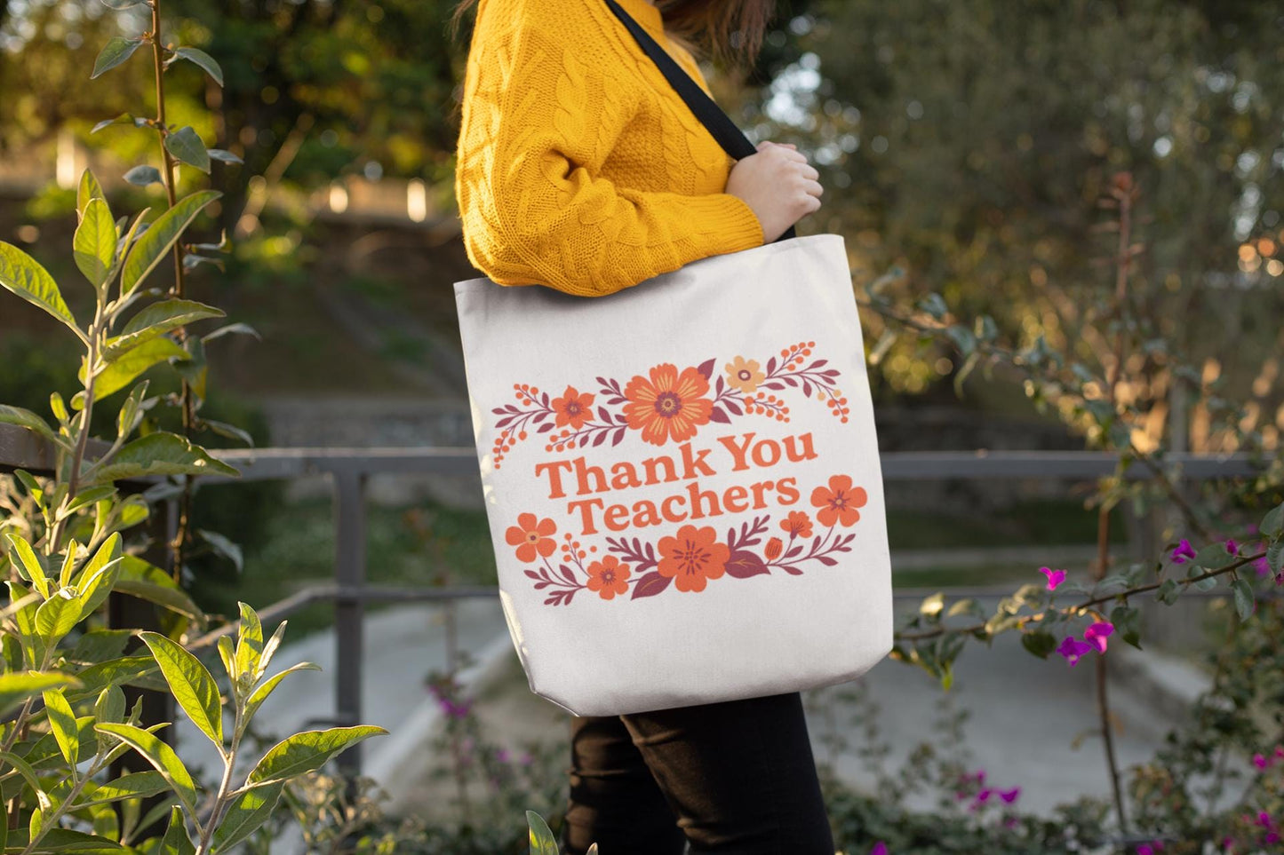 Thank You Teachers - Tote Bag - Perfect Gift for Educators, Back to School, Classroom Essentials, Teacher Appreciation, Eco-Friendly Bag