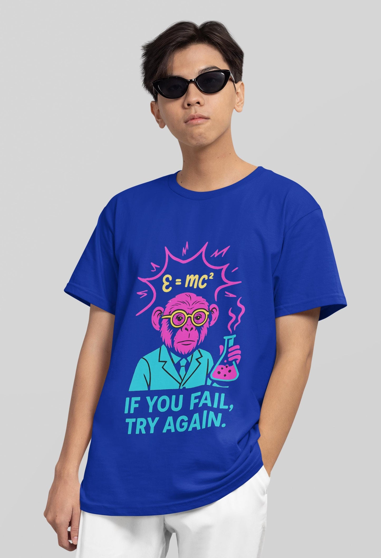 Youth Motivational Tee - 'If You Fail, Try Again'- Back to School Gift for Students, Welcome Back Tee, Back-to-School T-Shirt, Student Shirt