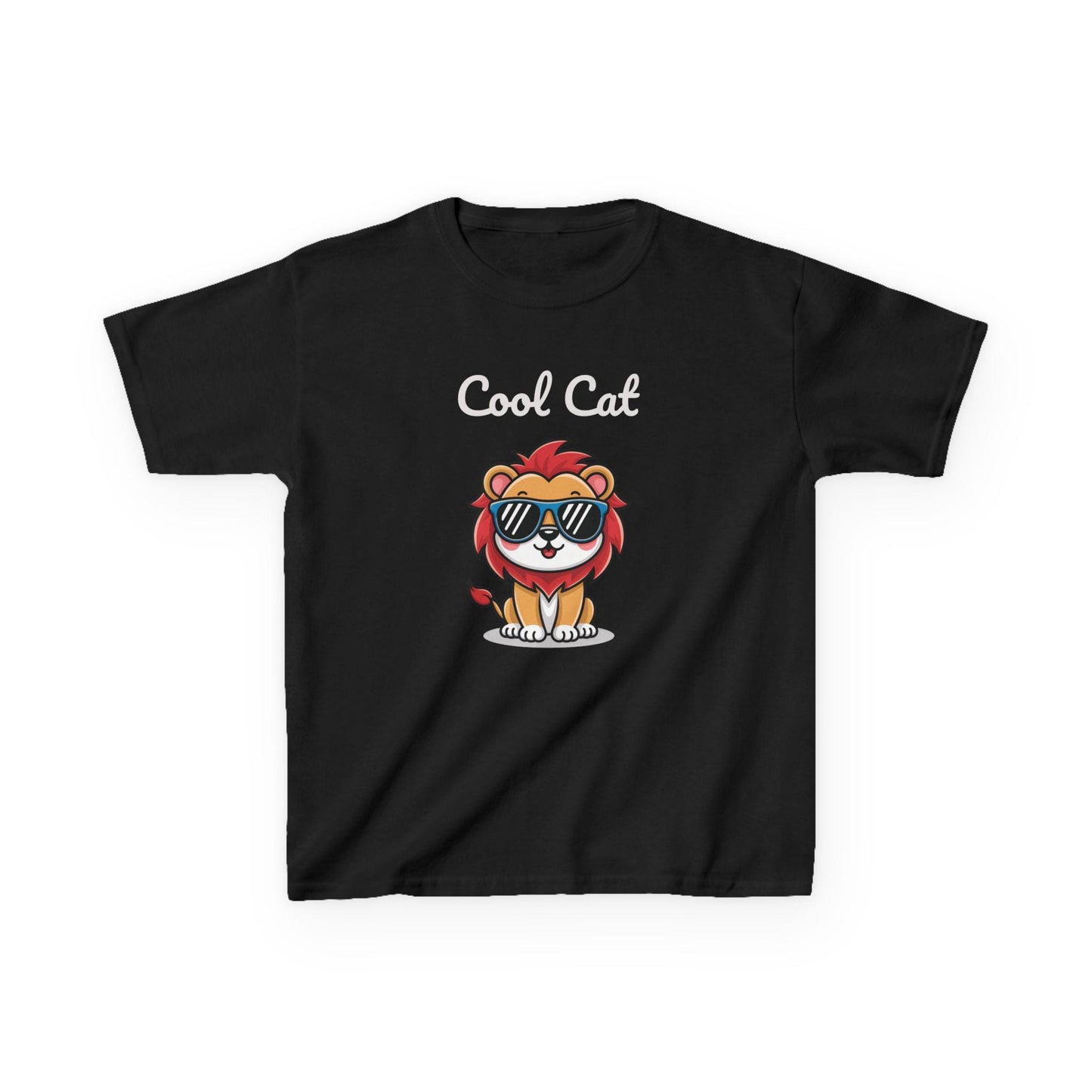 Cool Cat Kids Tee - Fun Animal Shirt, Gift for Children, Birthday Present, Cool Summer Wear, Cute Graphic Tee, Back to School Apparel