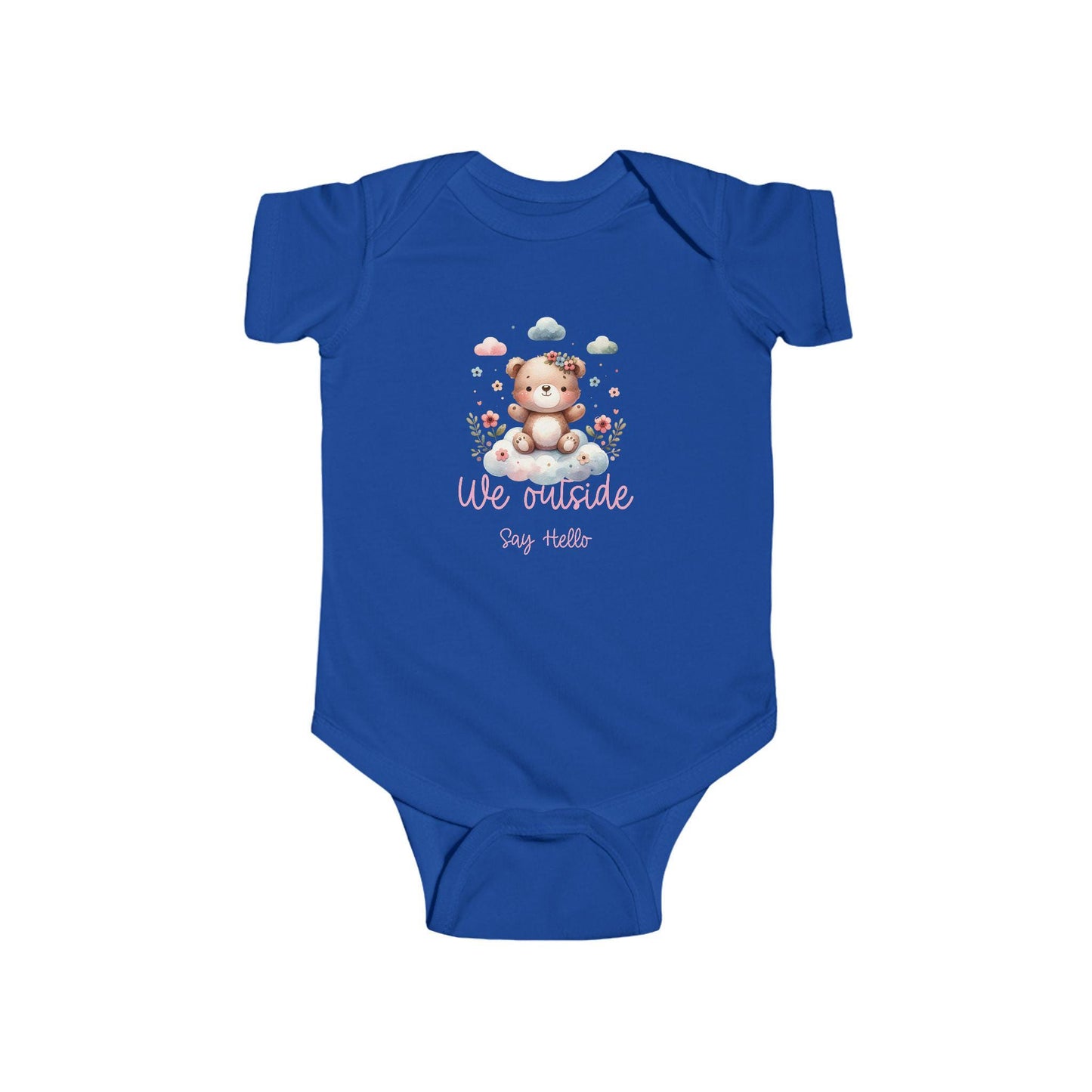 baby Onesie - "We Outside" Baby Suit, Newborn Gift, Toddler Outfit, Baby Shower Gift, Baby Clothes, Spring Wear, Bodysuits for Newborn