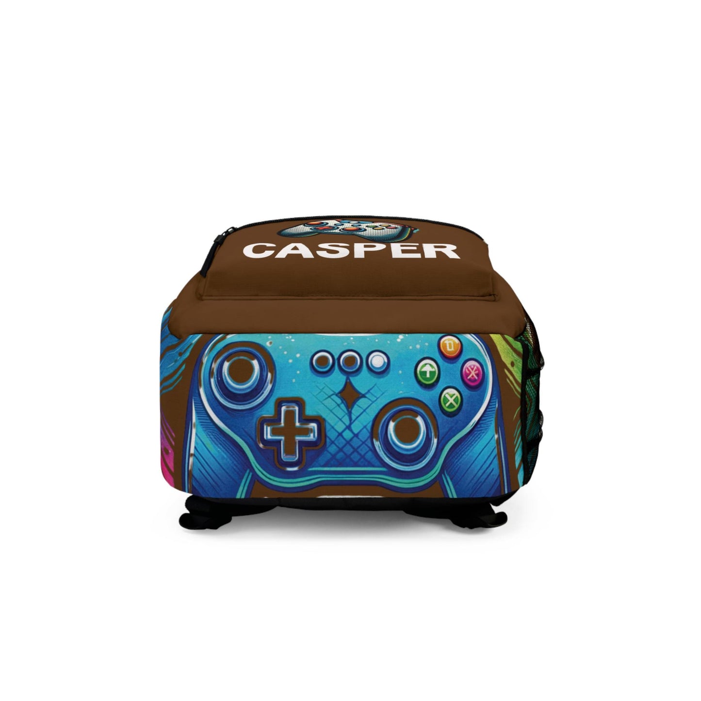 Personalized Name Gamer School Bookbag, Gaming Back to School Gear, Game Characters School Bag for Boys & Girls, Gamer Back to School Bag