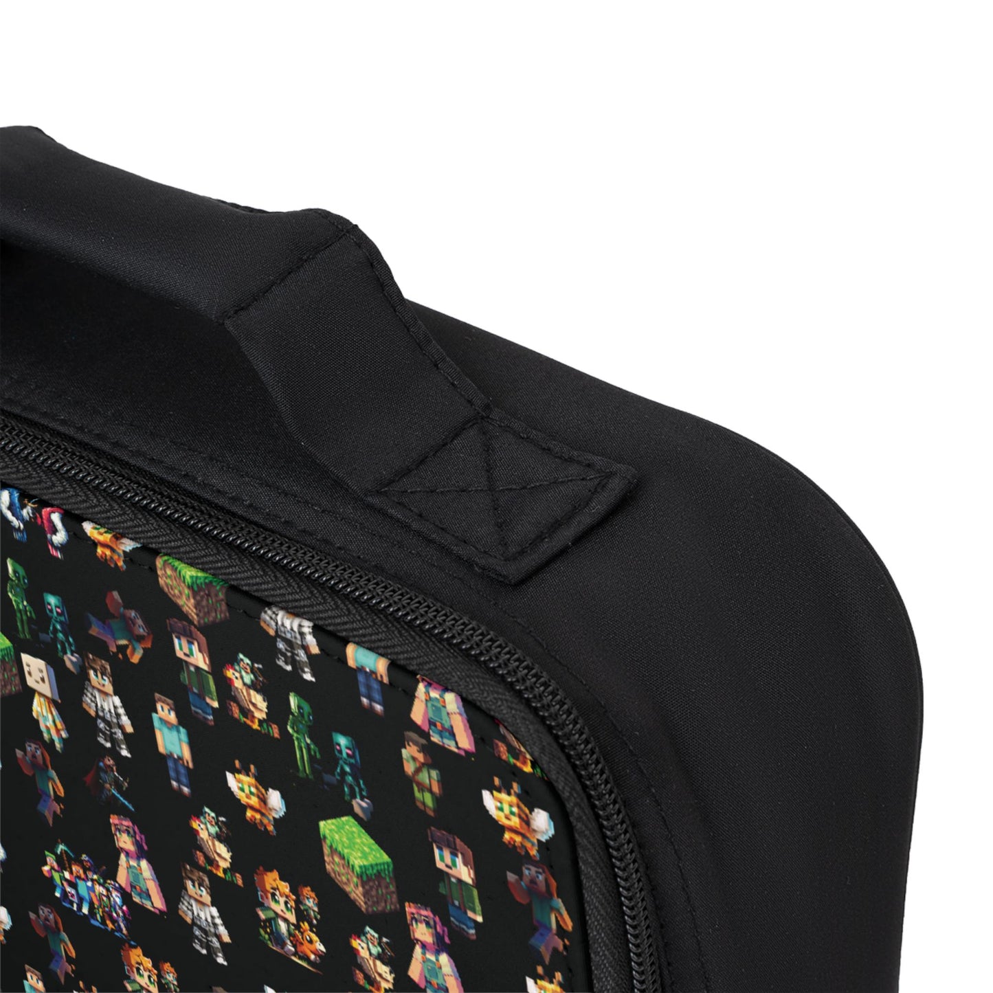 Minecraft Inspired Vibrant Kids Lunch Bag, Perfect for Back to School, Picnics, and Playdates, Gamer Enthusiast Lunch Bag, School Lunch Bag