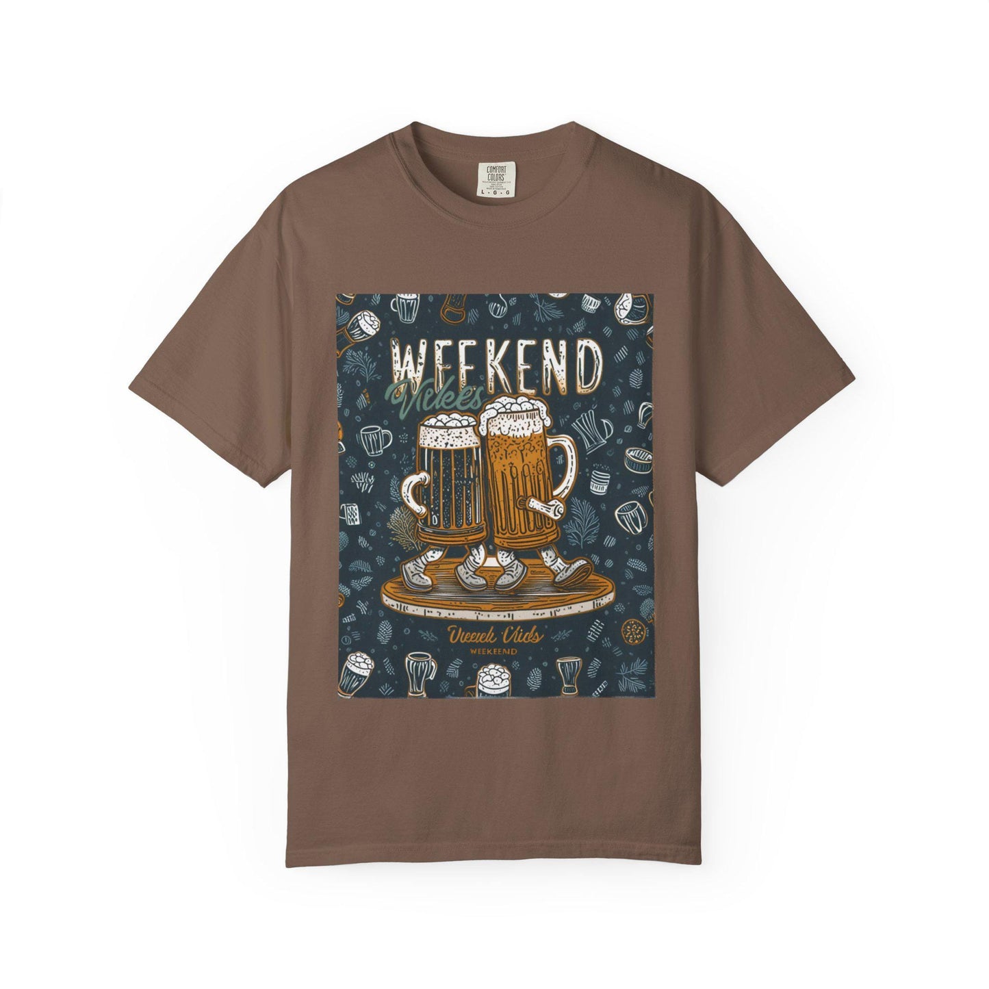 Weekend Beer Graphic T-shirt, Unisex Casual Tee, Brewery Gift, Beer Lover Apparel, Weekend Vibes Tee, Festive Clothing Outdoor Comfort Color