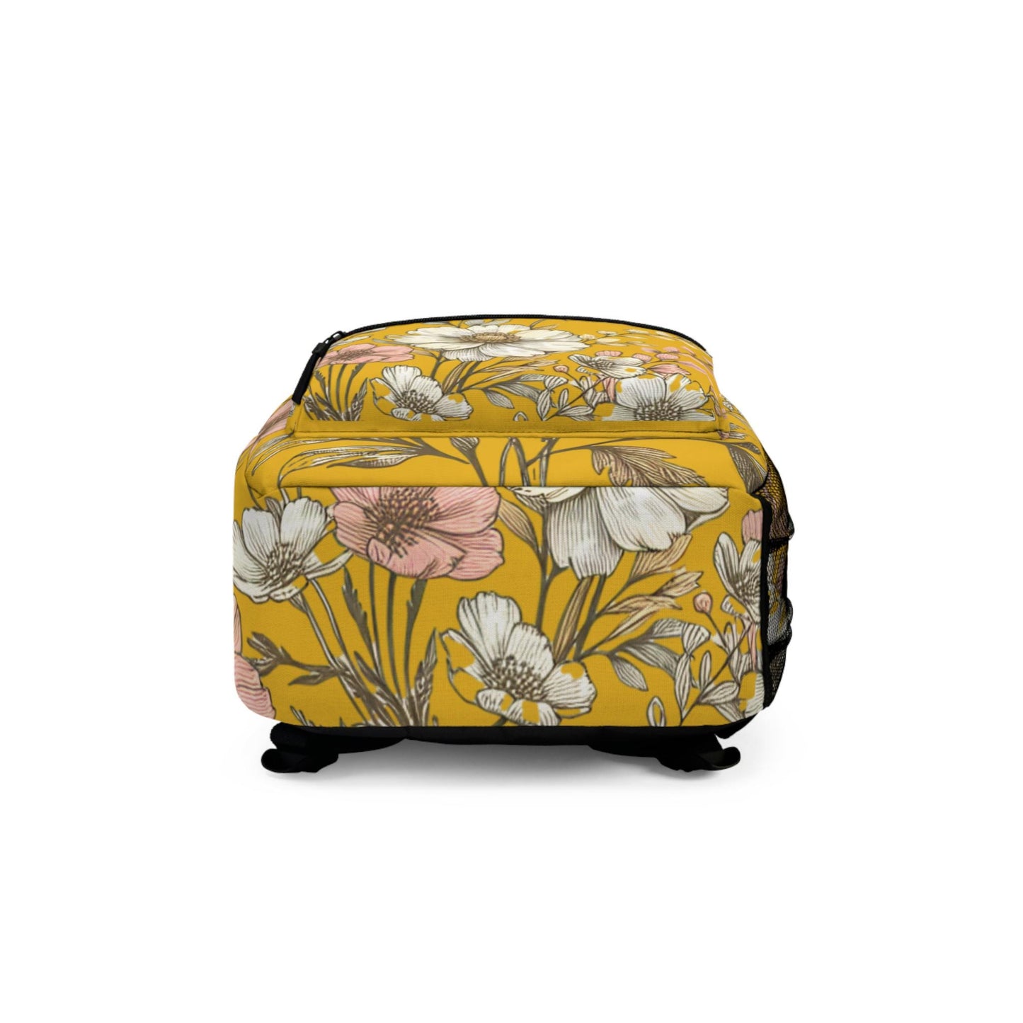 Boho Floral Backpack, Flower School Bag, Flower Print bag, Ideal for Elementary & Middle School Students, Back to School Supply for Students