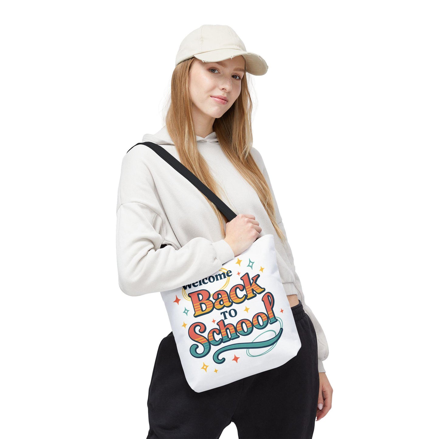 Back to School Tote Bag - Stylish Carryall for Students, School Events, College, Eco-Friendly, Gift for Teacher Appreciation Back to School