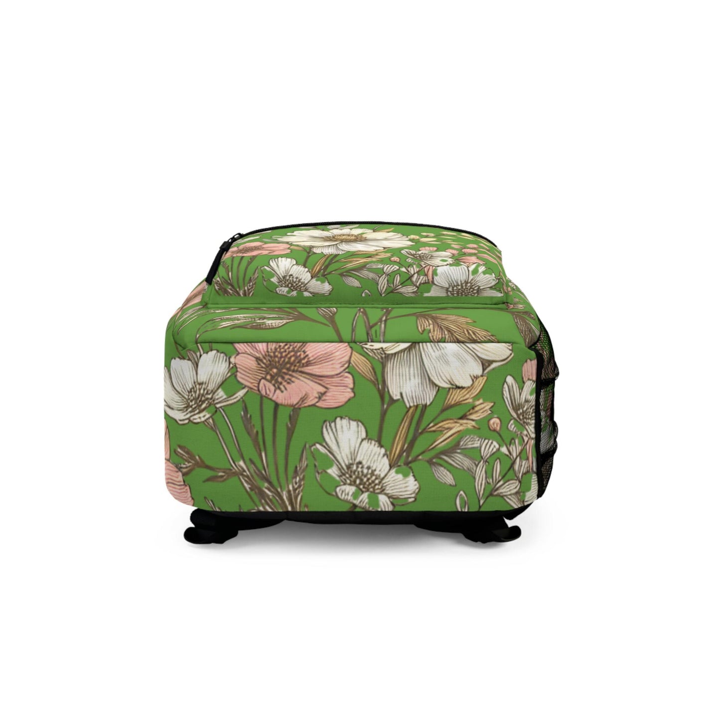 Boho Floral Backpack, Flower School Bag, Flower Print bag, Ideal for Elementary & Middle School Students, Back to School Supply for Students