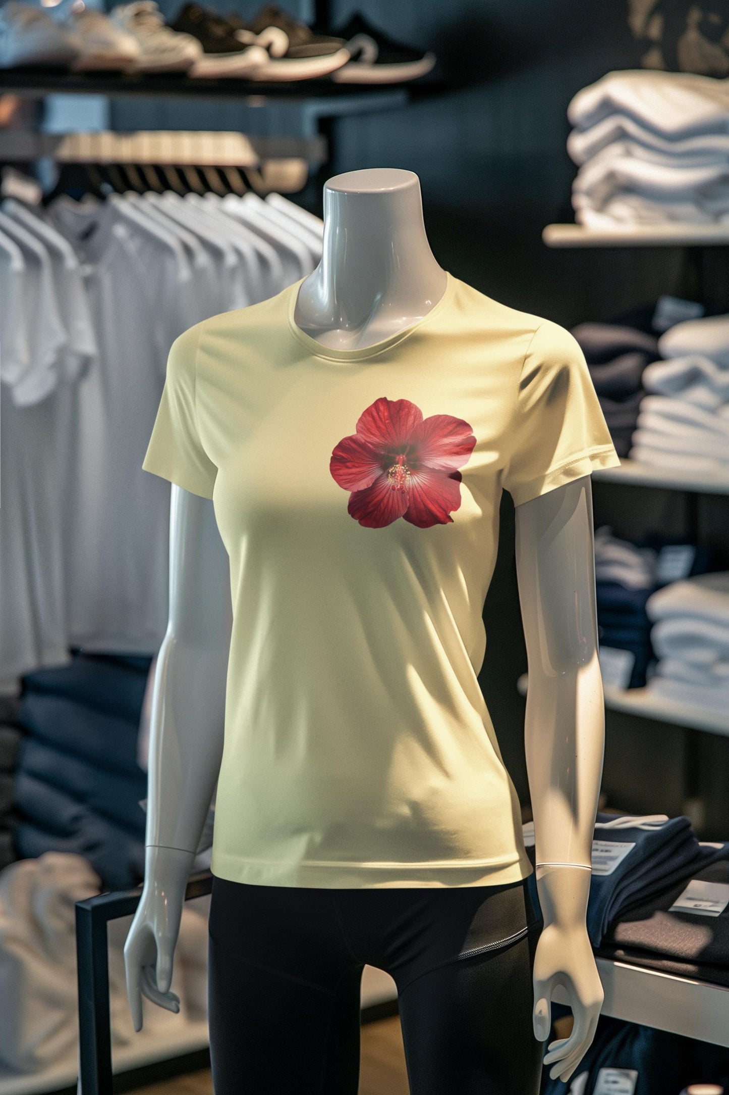 Hibiscus Flower Beach T-Shirt, Casual Comfort Tee, Lightweight Summer Shirt, Everyday Wear, Nature Enthusiast Apparel, Comfort Colors Tee