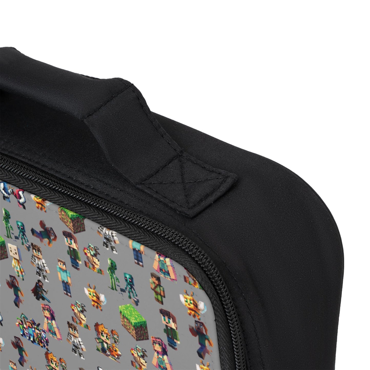 Minecraft Inspired Vibrant Kids Lunch Bag, Perfect for Back to School, Picnics, and Playdates, Gamer Enthusiast Lunch Bag, School Lunch Bag
