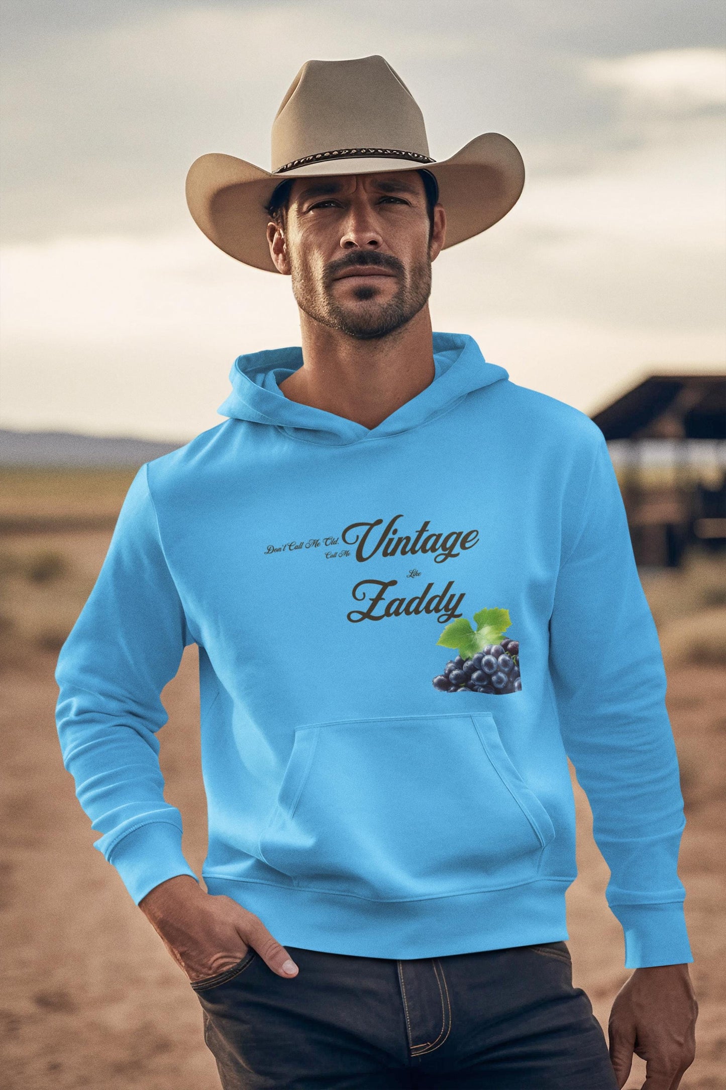 Vintage Zaddy Hooded Sweatshirt, Funny Sweatshirt, Unisex Hoodie, Gift for Him, Dad Gift, Casual Wear, Vintage Style