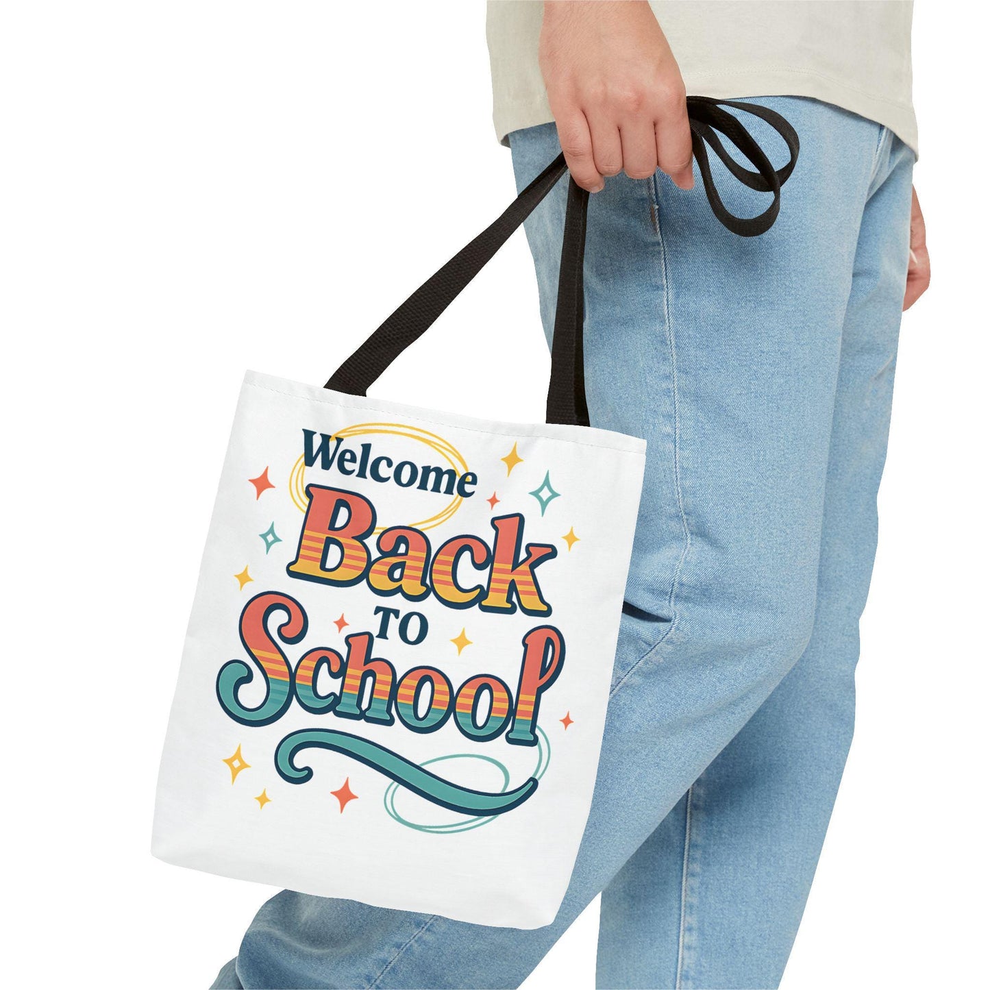 Back to School Tote Bag - Stylish Carryall for Students, School Events, College, Eco-Friendly, Gift for Teacher Appreciation Back to School