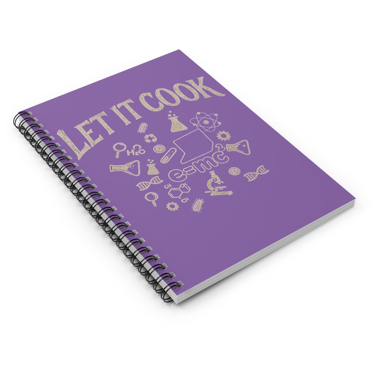 Science Lab Spiral Notebook, Chemistry Journal for Students Teachers STEM Gift Cute, Study Notes Planner Back to School Laboratory Scientist