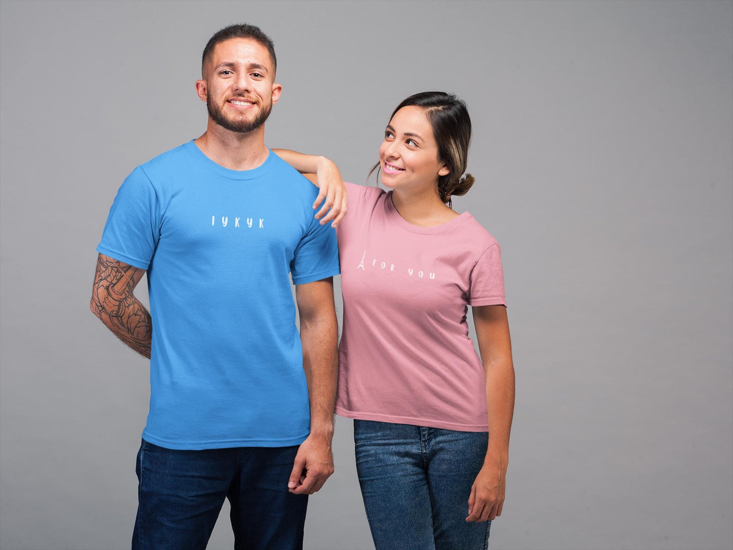 Eiffel in Love Unisex Tee, Fun Playful Summer Beach Tshirt, Flirty French Kiss Top, Paris Vacation Shirt, Romantic Graphic Tee for Him or