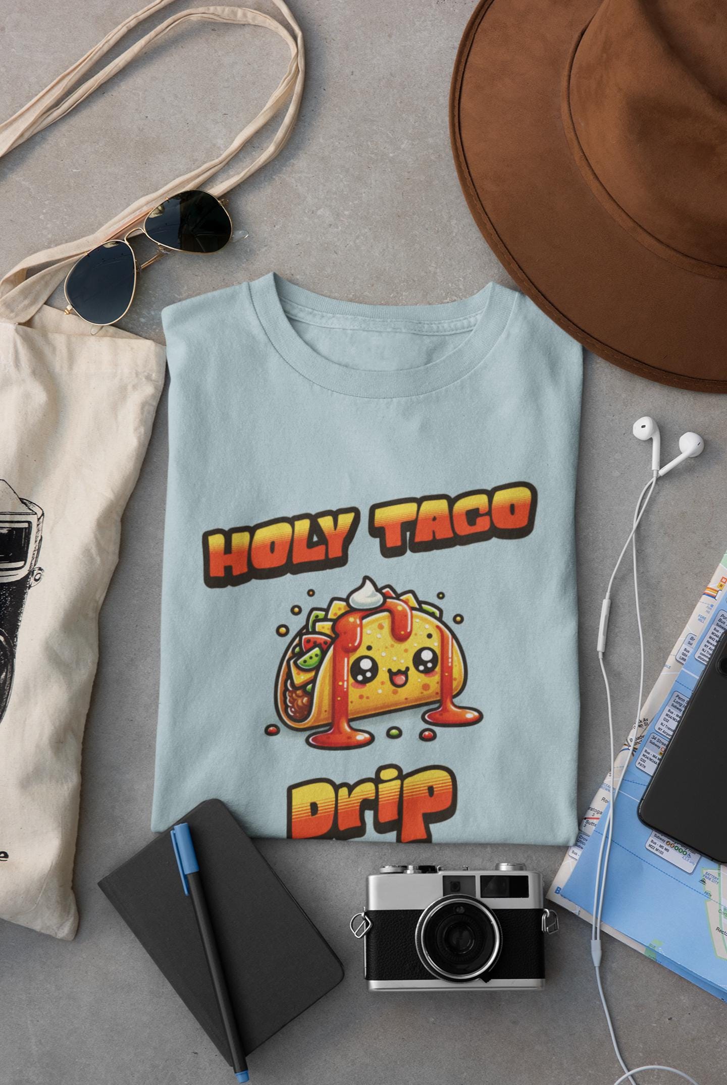 Holy Taco Drip Party Unisex T-shirt, Funny Foodie Cinco De Mayo Tee, Taco Squad Shirt, Friends Gift, Taco Graphic Tee, Mexican Fiesta Shirt