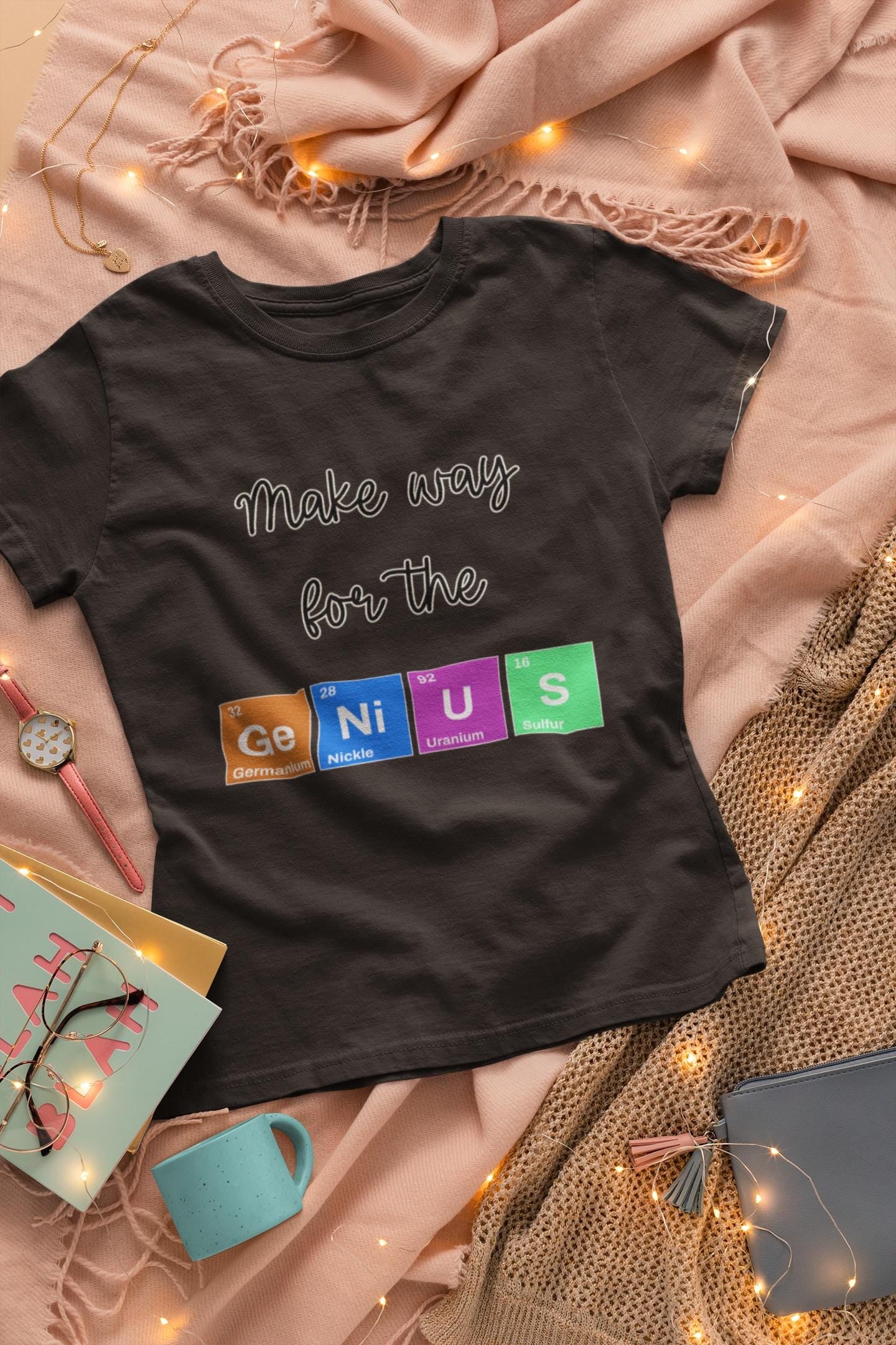 Make Way for the Genius Youth T-Shirt, Fun Youth Science Inspired T-Shirt, Back To School Teacher Student Shirt, First Day Of School Shirts