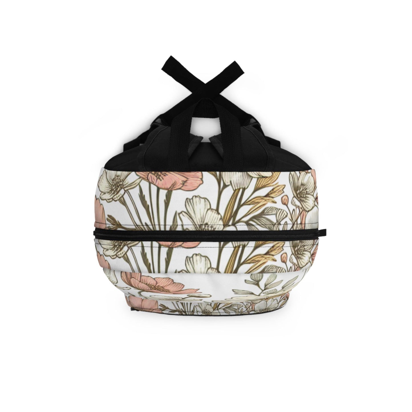 Boho Floral Backpack, Flower School Bag, Flower Print bag, Ideal for Elementary & Middle School Students, Back to School Supply for Students