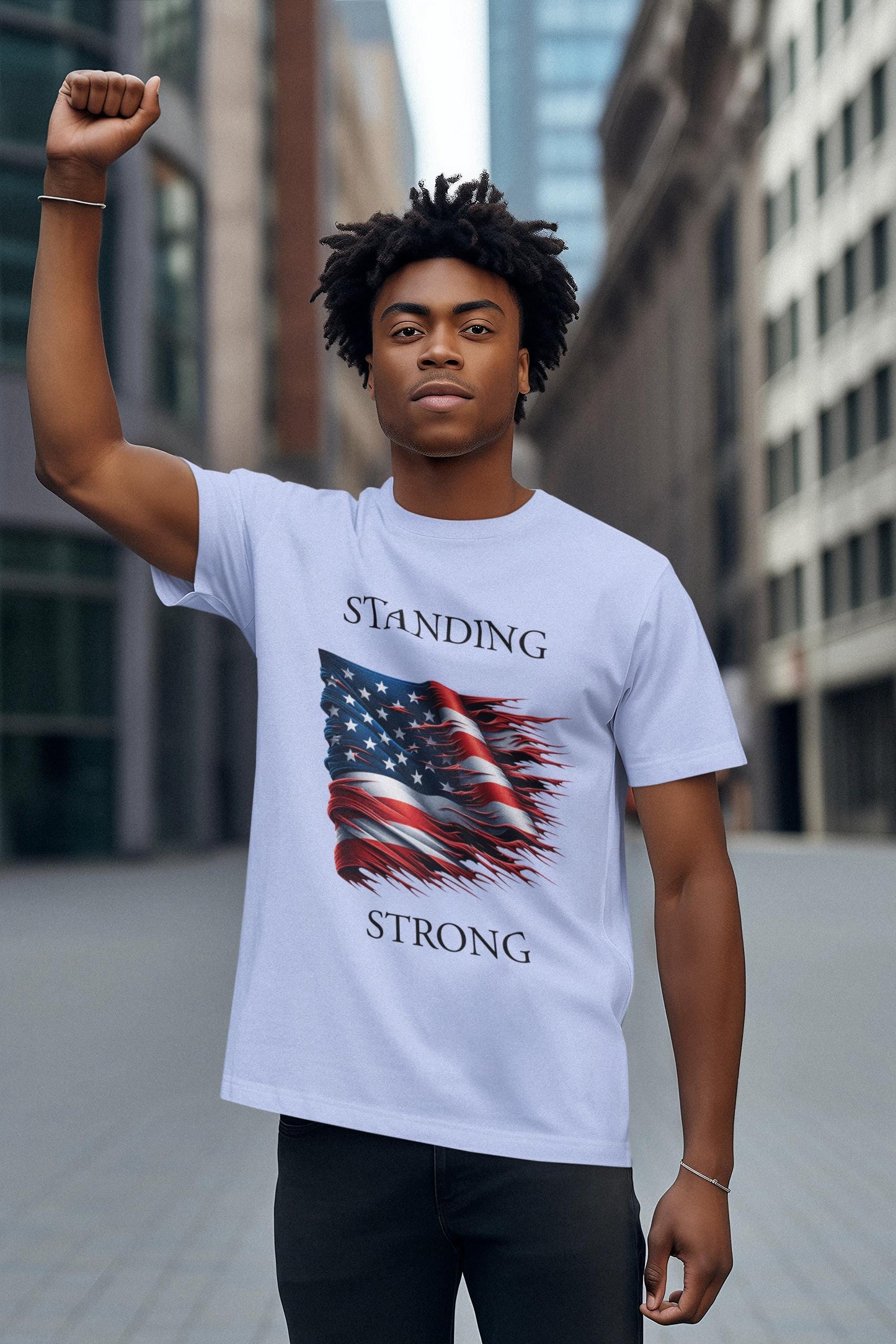 Patriotic Freedom T-Shirt | Short Sleeve Tee, American Flag Shirt, July 4th Apparel, Gift for Veterans, Stand Strong Tee, Red White Blue