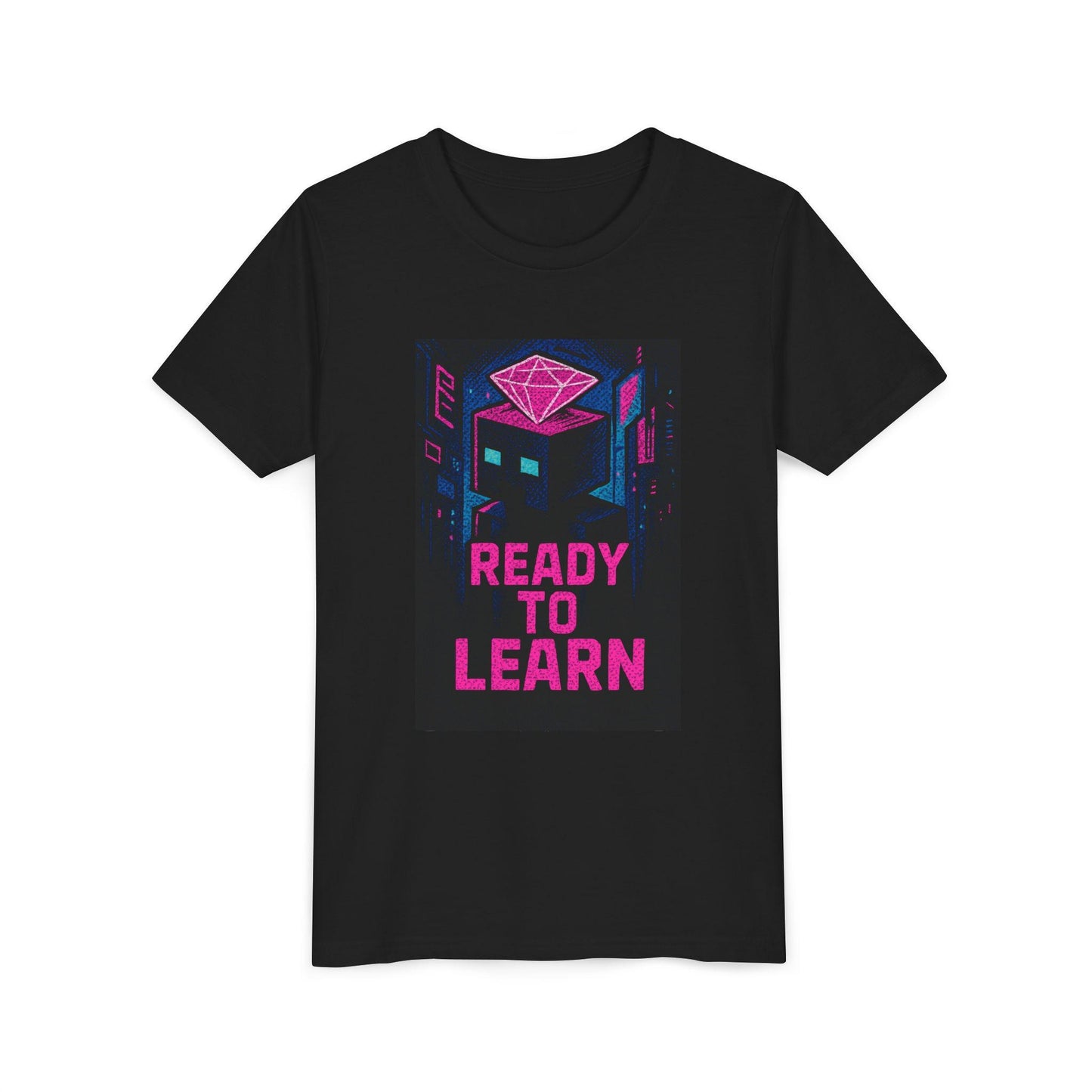 Youth Minecraft Inspired Tee - Ready to Learn, Gamer Shirt, Back To School Student Tee, First Day Of Back to School Shirts for Boys & Girls