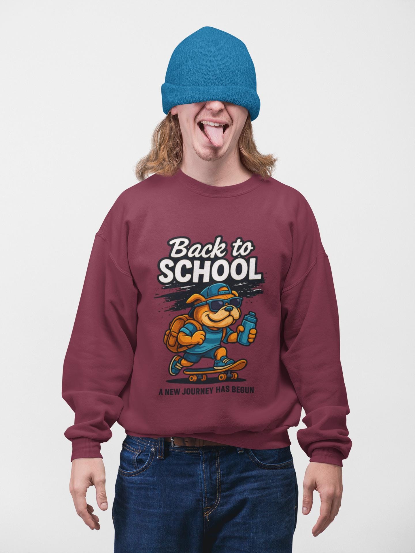 Back to School Youth Crewneck Sweatshirt, Cozy Pullover for Kids, Welcome Back Sweatshirt, Back2School Sweatshirt, Student Sweatshirt
