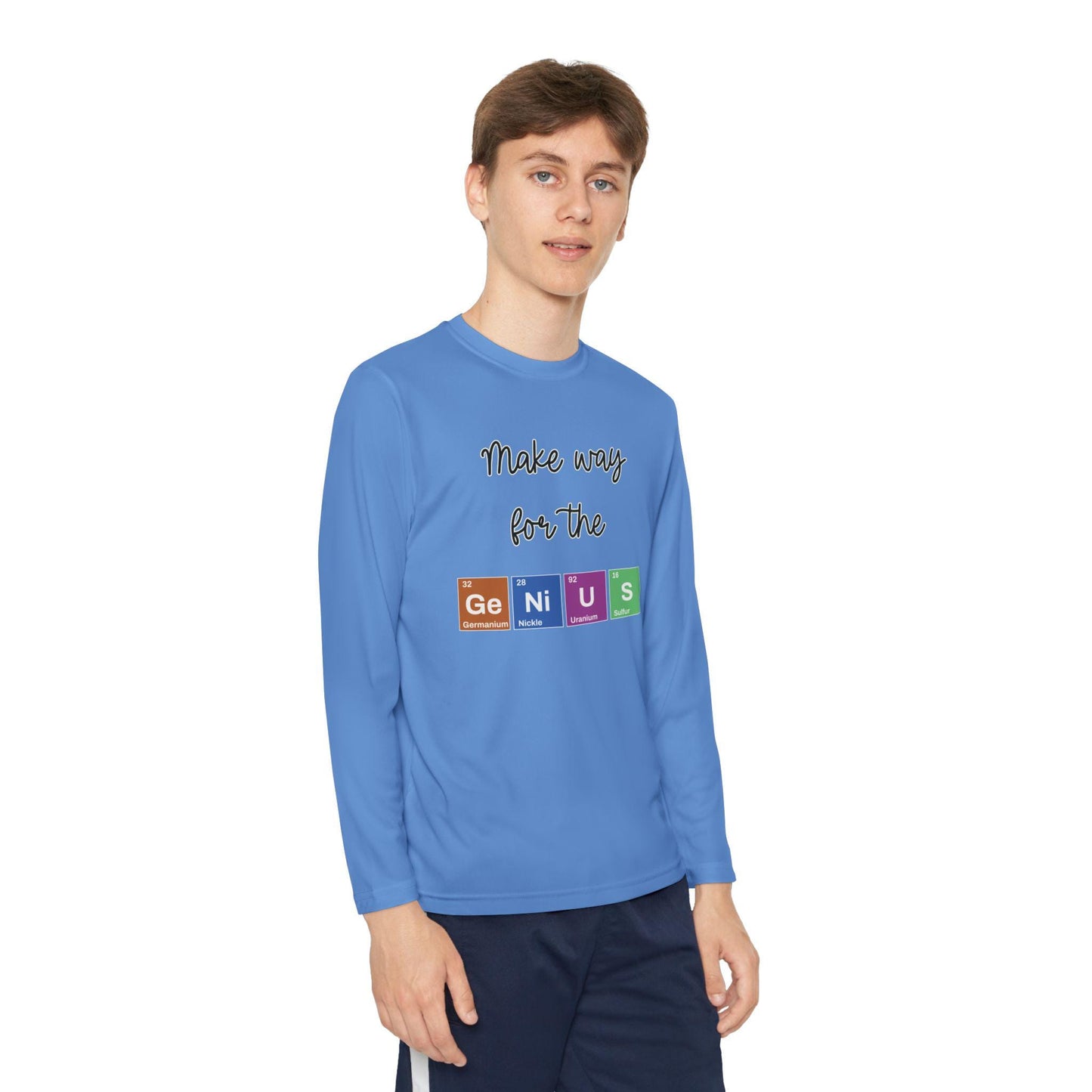 Make Way for the Genius Youth Long Sleeve Shirt, Science Inspired Shirt, Back To School Teacher Student Shirt, First Day Of School Shirts