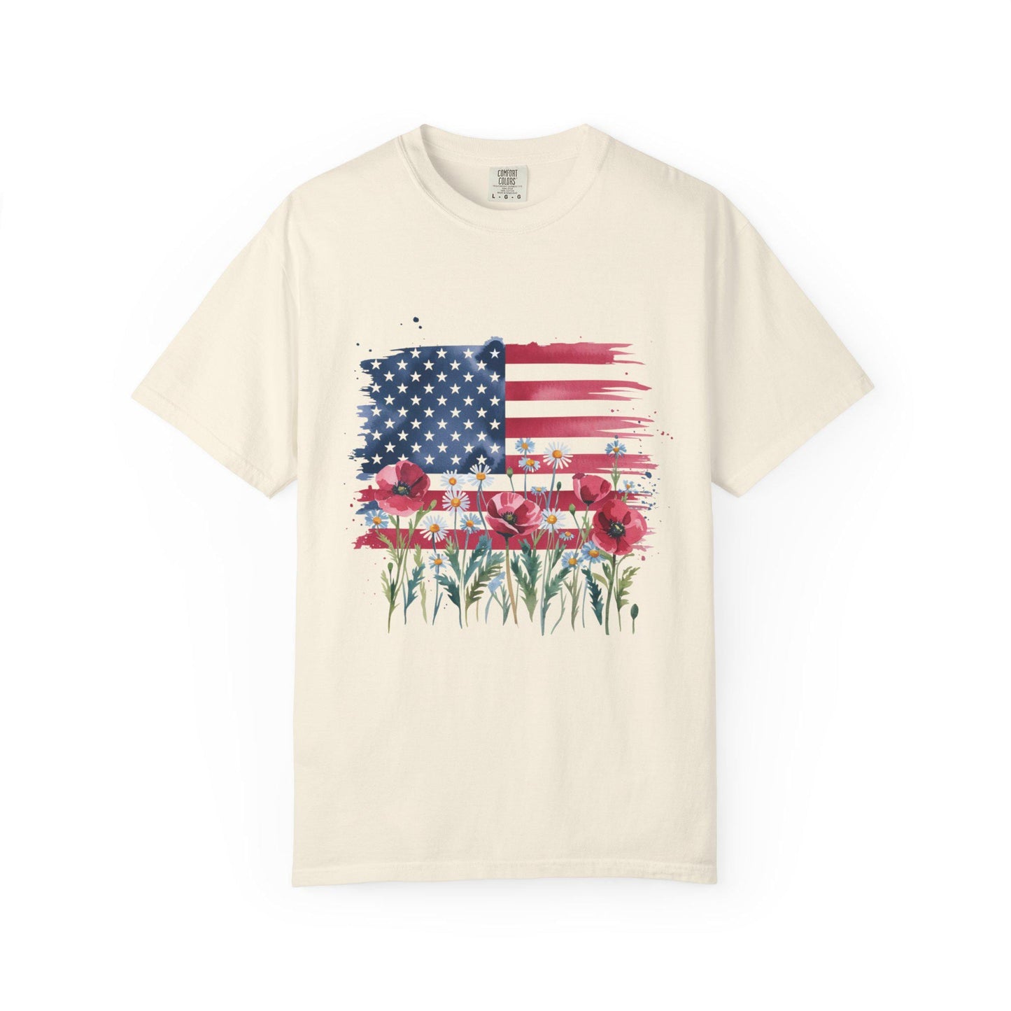 Retro America Shirt, American Flag, 4th Of July Tee, Minimalist Gifts Tee, Comfort Colors, Red White Blue, Fourth Of July Patriotic Gift