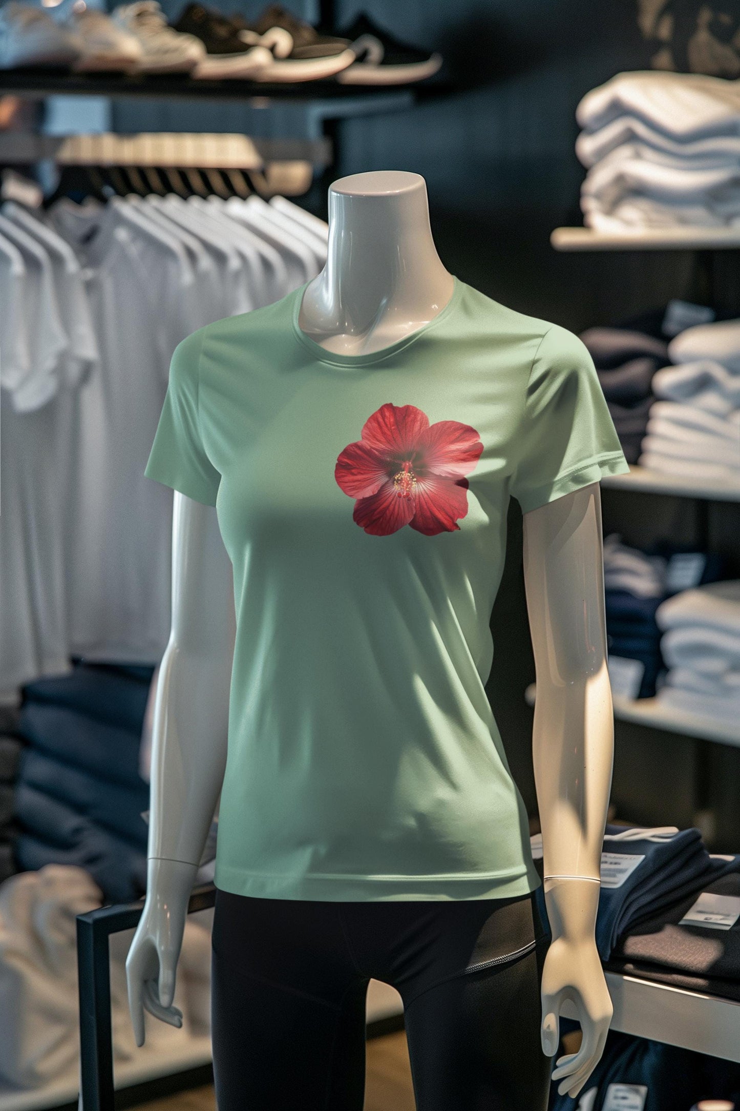 Hibiscus Flower Beach T-Shirt, Casual Comfort Tee, Lightweight Summer Shirt, Everyday Wear, Nature Enthusiast Apparel, Comfort Colors Tee