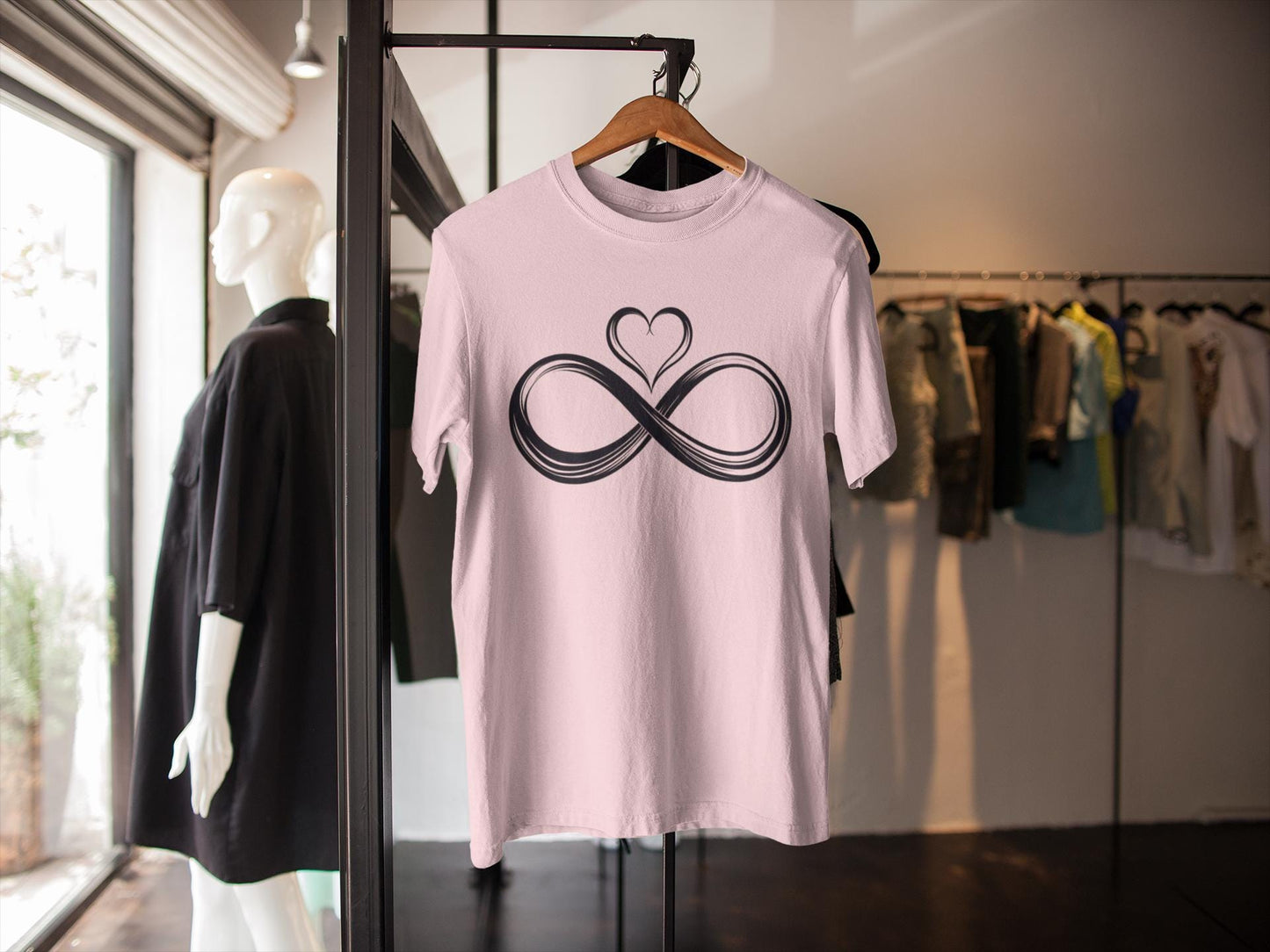 Infinity Love Symbol T-Shirt, Romantic Tee, Forever Love T-Shirt, Couple Love T-Shirt, Cute Love Shirt, Gift For Girlfriend and Boyfriend,
