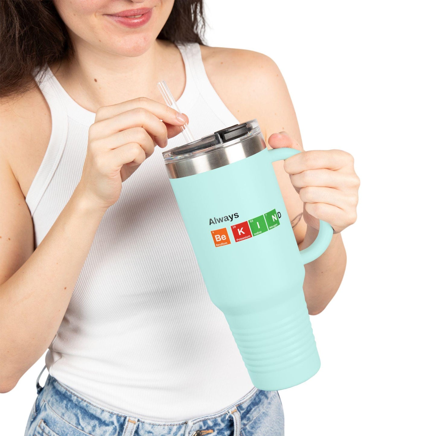 Always Be Kind Insulated Travel Mug, 40oz Insulated Tumbler, Perfect Gift for Coffee Lovers, Travel, Office, Back to School Refreshment