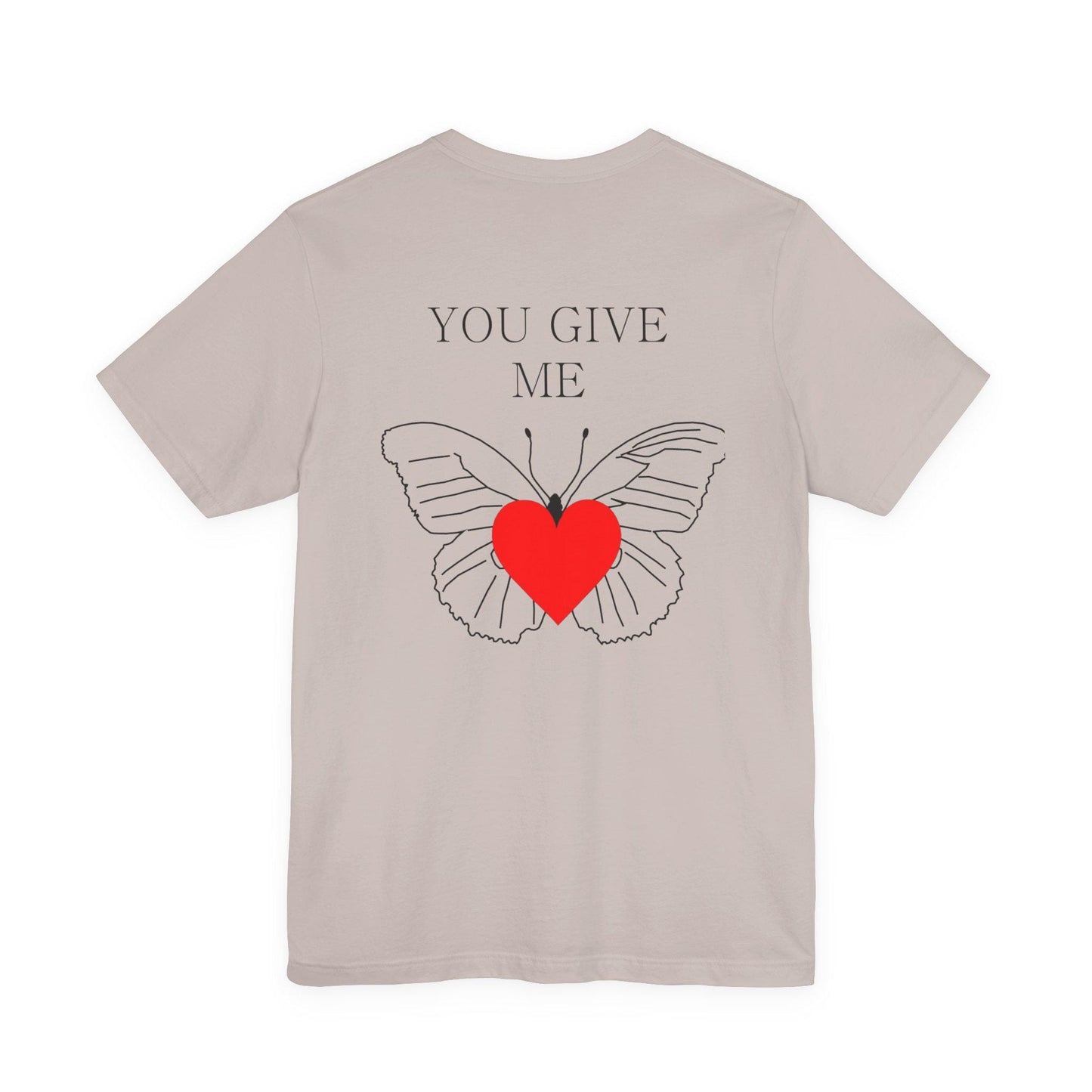 Butterfly Love Tee, Casual Shirt for Nature Lovers, Gift for Girlfriend, Romantic Gift, Summer Wear