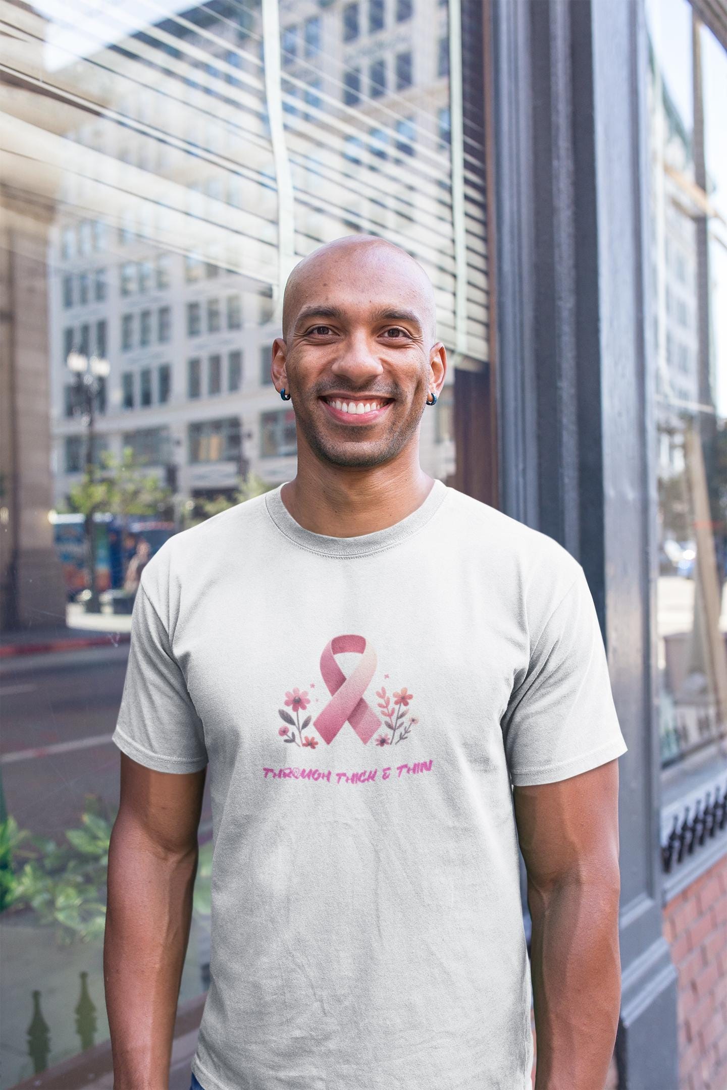 Breast Cancer Awareness T-Shirt, Supportive Tee, Gift for Her, Pink Ribbon Shirt, Advocacy Apparel