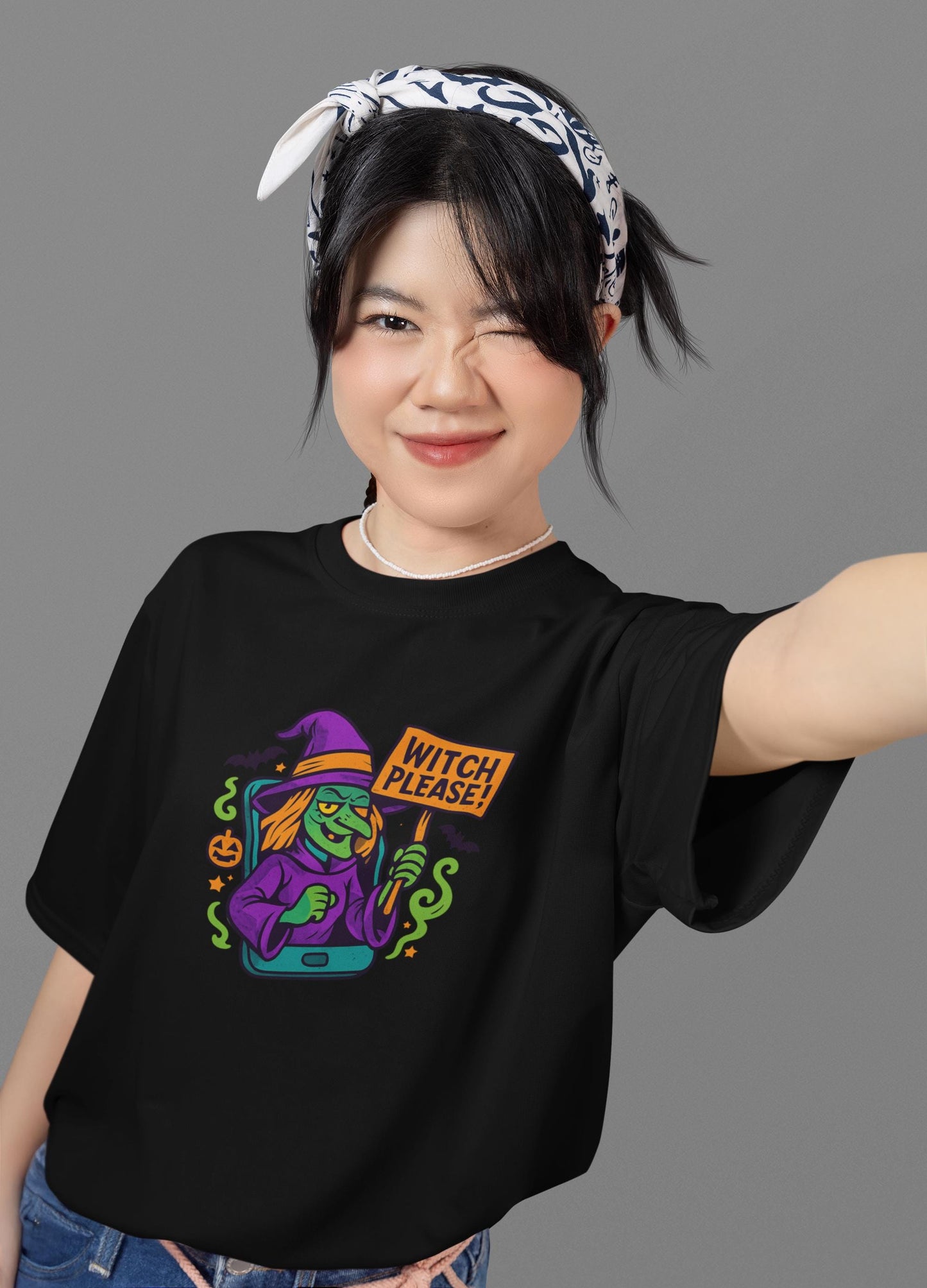 Halloween Witch Youth Tee, Spooky Trick or Treat, Kids Halloween Apparel, Witch Please Graphic Tee, Back to School Apparel for Boys & Girls