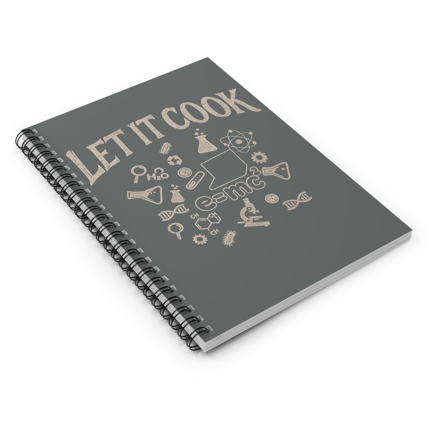 Science Lab Spiral Notebook, Chemistry Journal for Students Teachers STEM Gift Cute, Study Notes Planner Back to School Laboratory Scientist