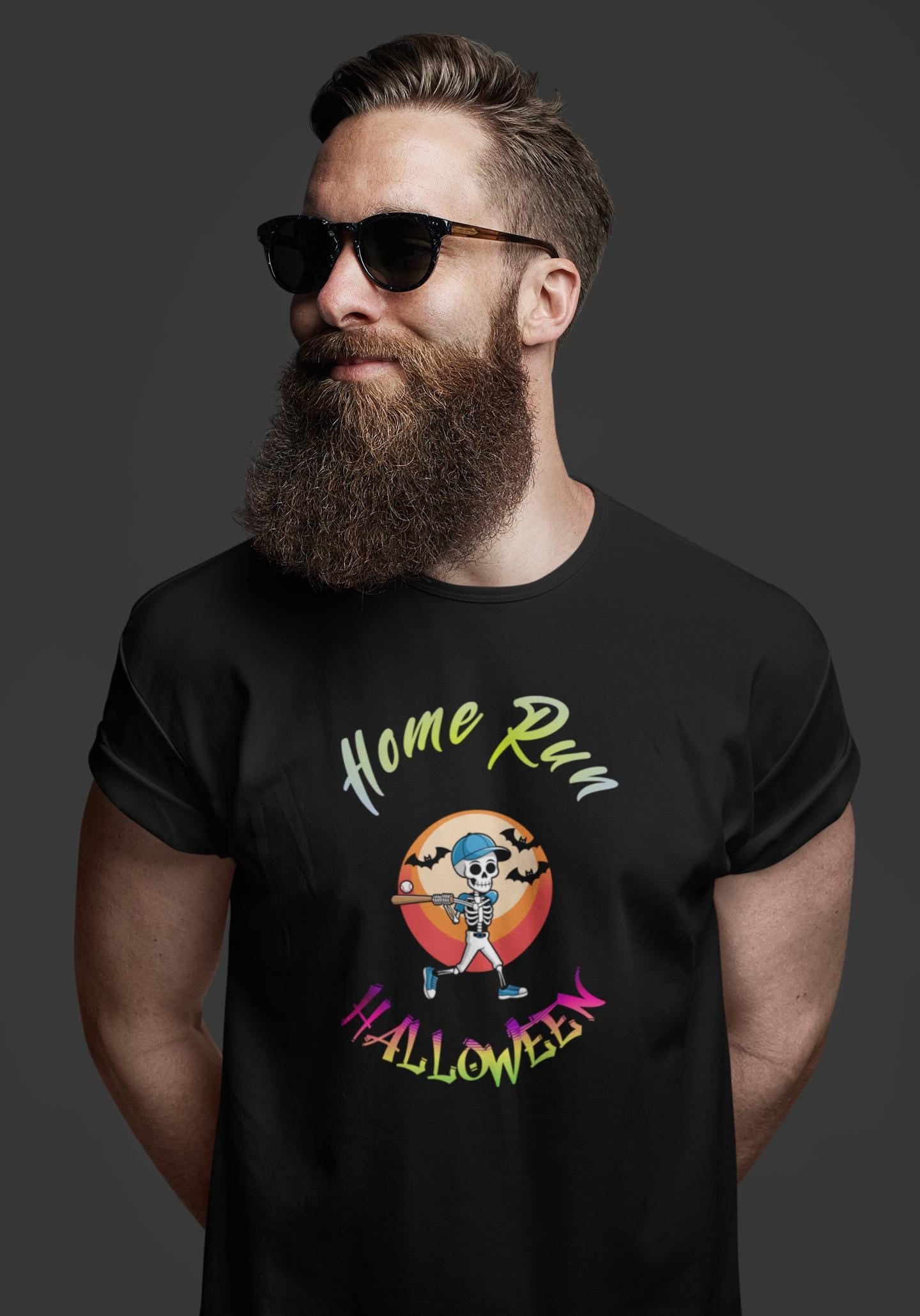 Summerween Baseball T-Shirt, Halloween Home Run Tee, Funny Monster Beach Party, Spooky Baseball Tee, Trendy Summer Tee, Halloween Baseball