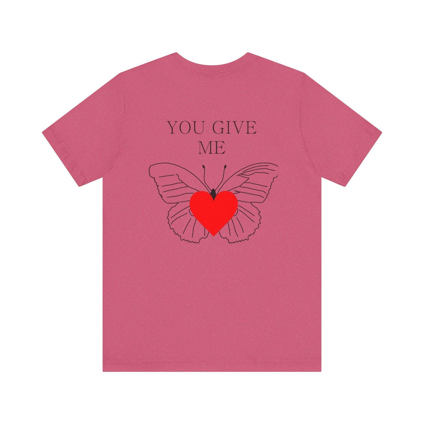 Butterfly Love Tee, Casual Shirt for Nature Lovers, Gift for Girlfriend, Romantic Gift, Summer Wear