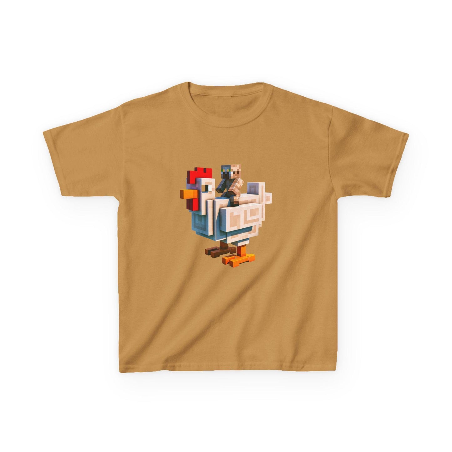 Minecraft Movie Chicken Jockey Kids T-Shirt, Fun Graphic Tee for Playtime, Cool Gift for Birthdays, School Days, Casual Back to School Wear