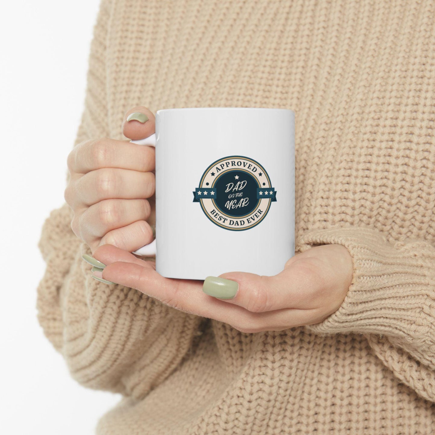 Personalized Husband Dad Grandpa Ceramic Mug - Perfect for Father's Day, Birthday Gift, Coffee Lover, Unique Dad Gift, Home Office Decor