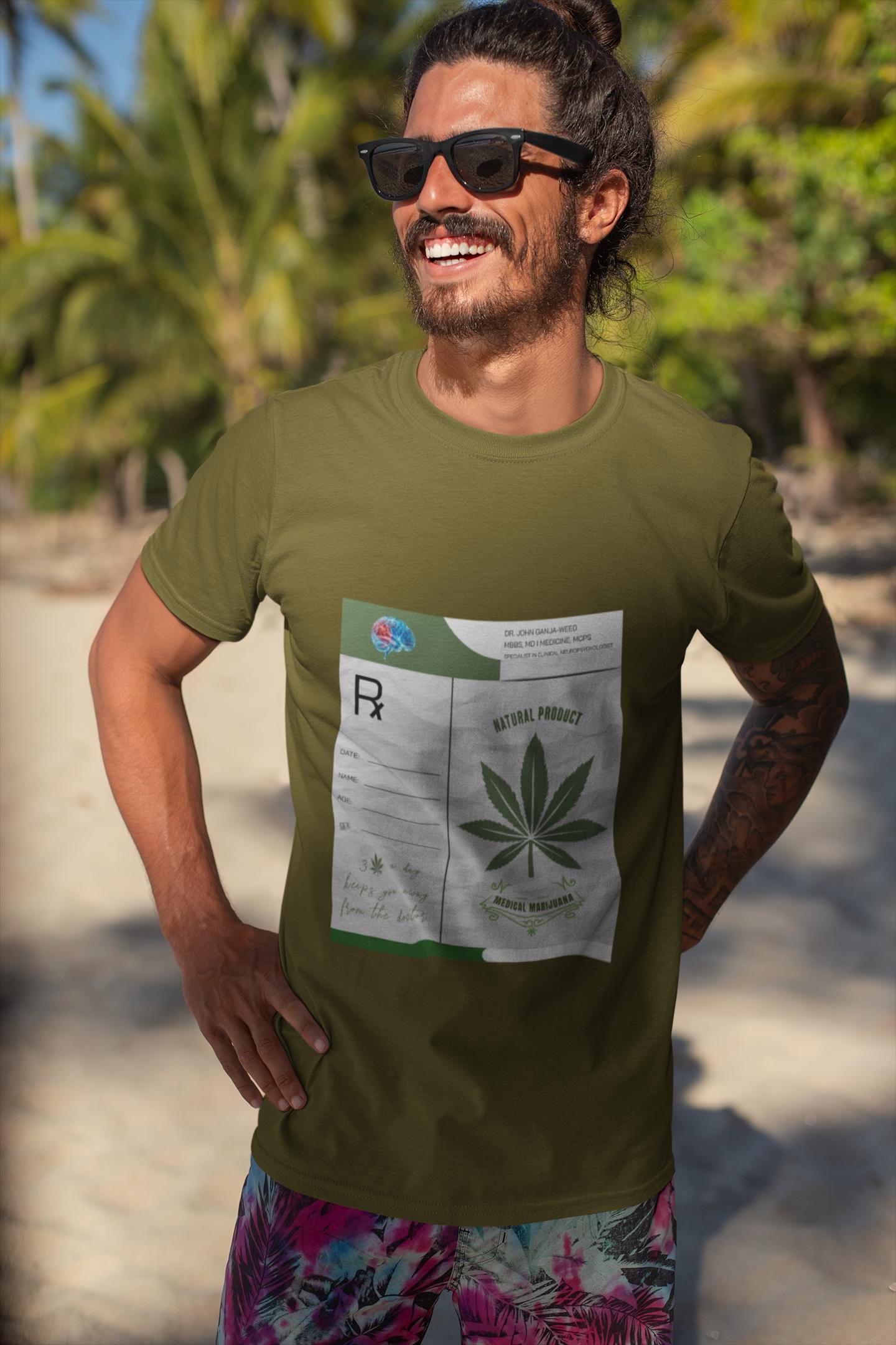 420 Humor TShirt, Cannabis Lover Tee, Funny Weed Prescription Graphic Tee, Chill Stoner T-Shirt for Men & Women, Sarcastic Pot Smoker Shirt
