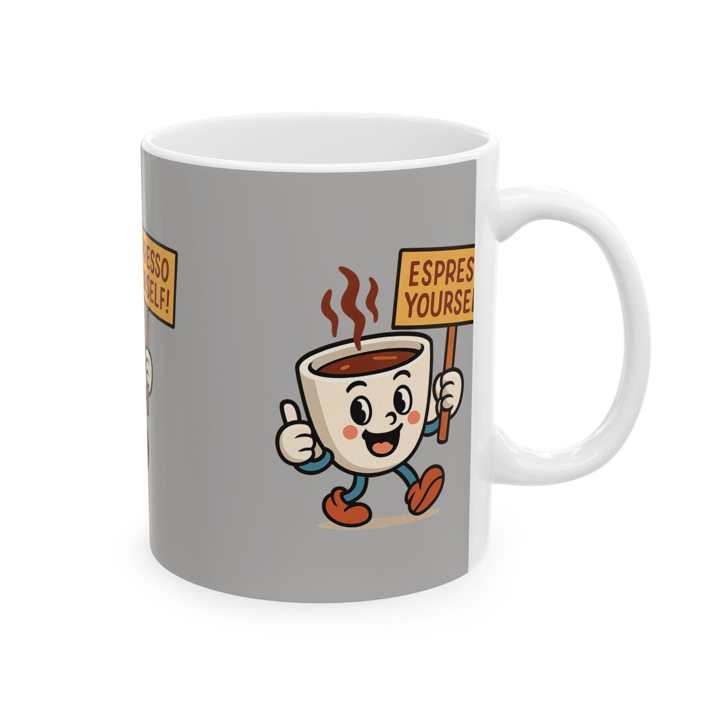 Espresso Yourself Coffee Mug, Cute Drinkware Gift for Coffee Lovers, Espresso Mug, Ideal Back 2 School Gift for Teachers and Parents