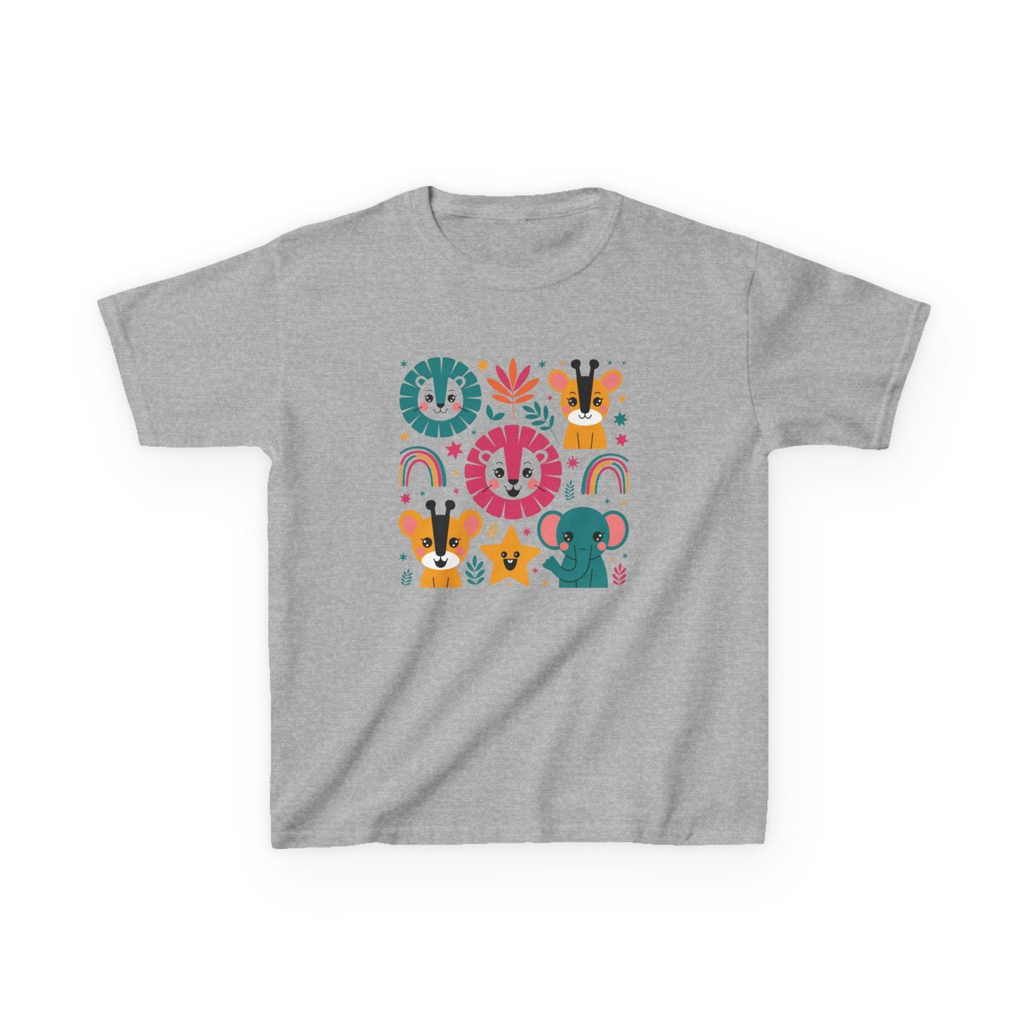Kids Heavy Cotton™ Tee, Kids Back-to-School Shirt, Flower Print bag, Ideal for Early Childhood, Elementary, Middle School Students T-Shirt
