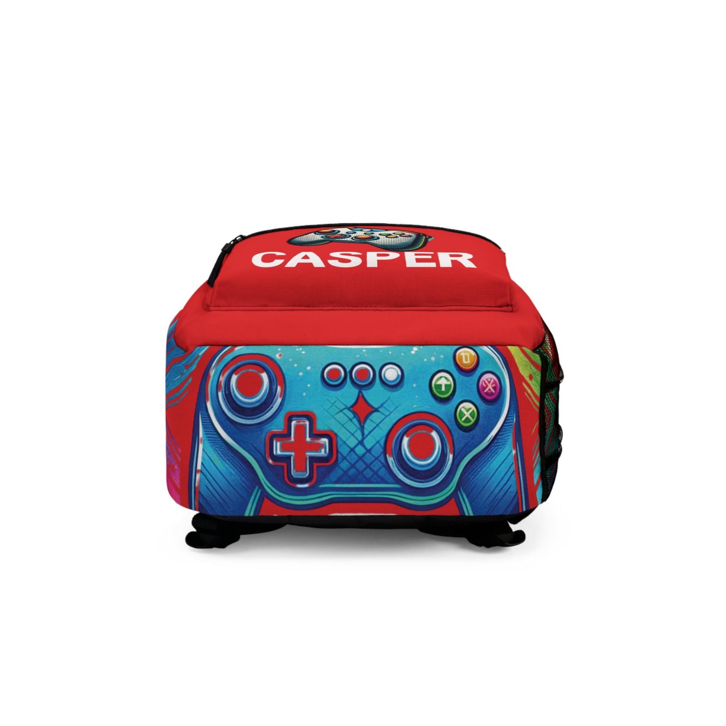 Personalized Name Gamer School Bookbag, Gaming Back to School Gear, Game Characters School Bag for Boys & Girls, Gamer Back to School Bag